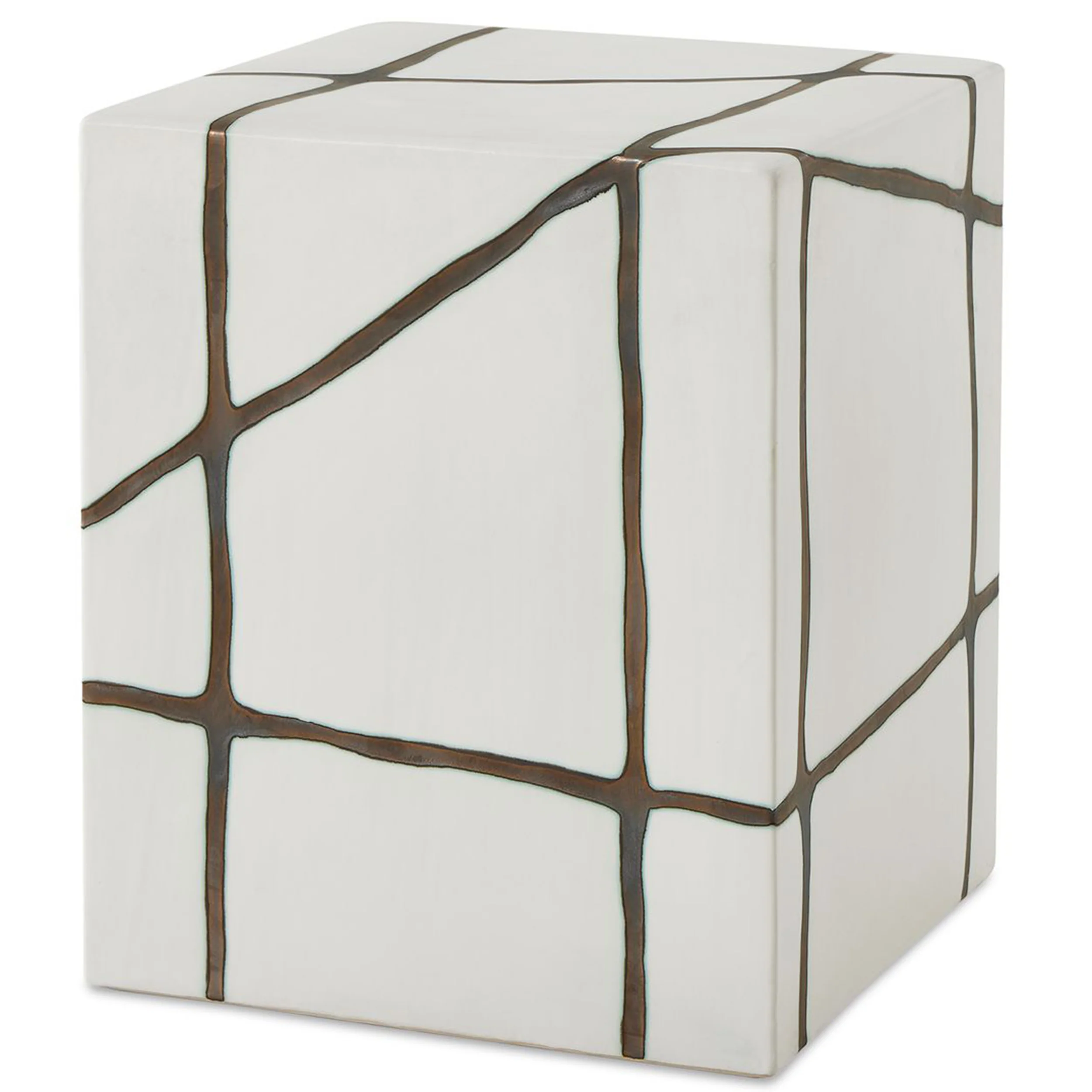 Rocklyn Garden Stool, White