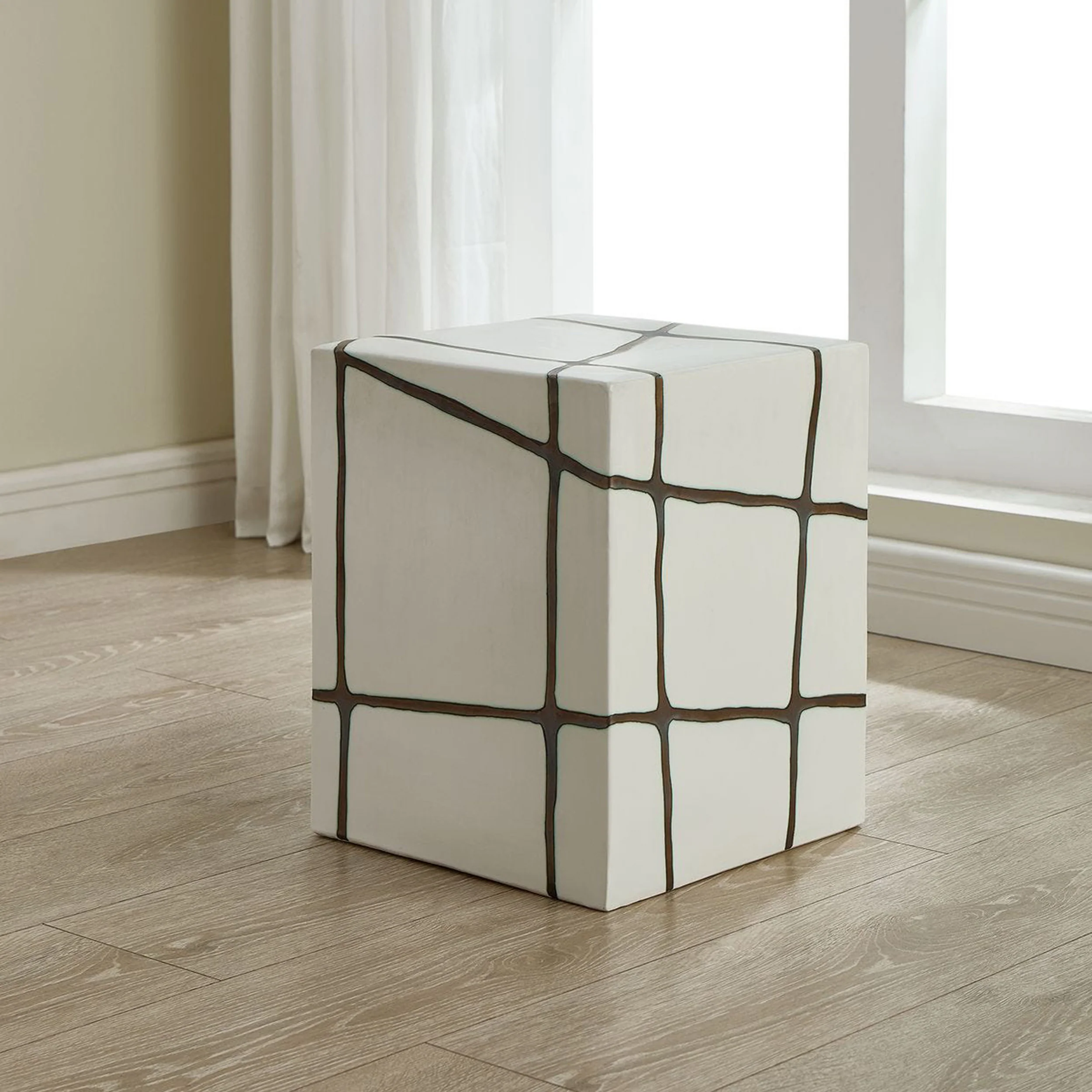 Rocklyn Garden Stool, White - Image 5