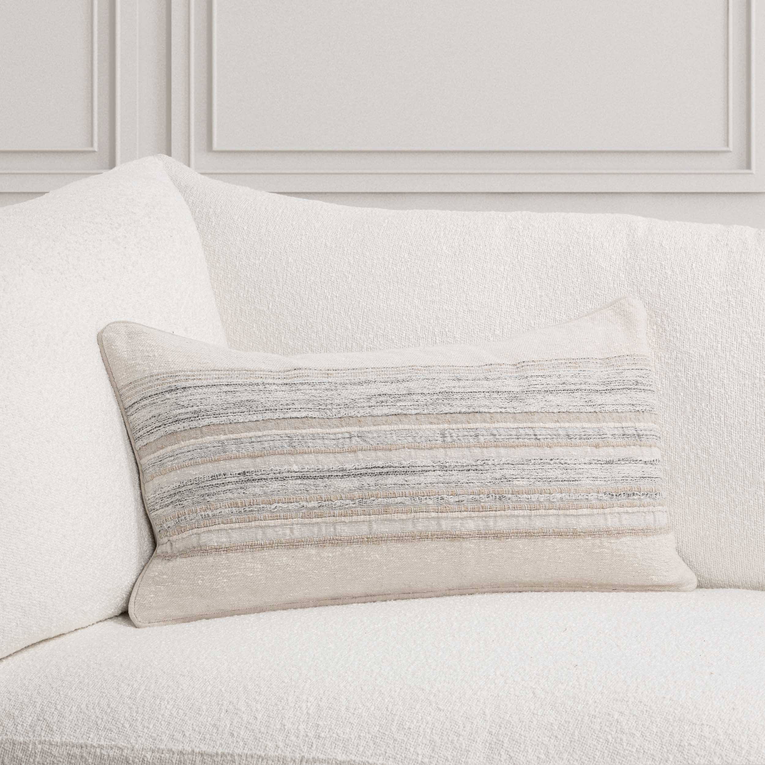 Rockport Lumbar Pillow, Ivory Multi - Image 2