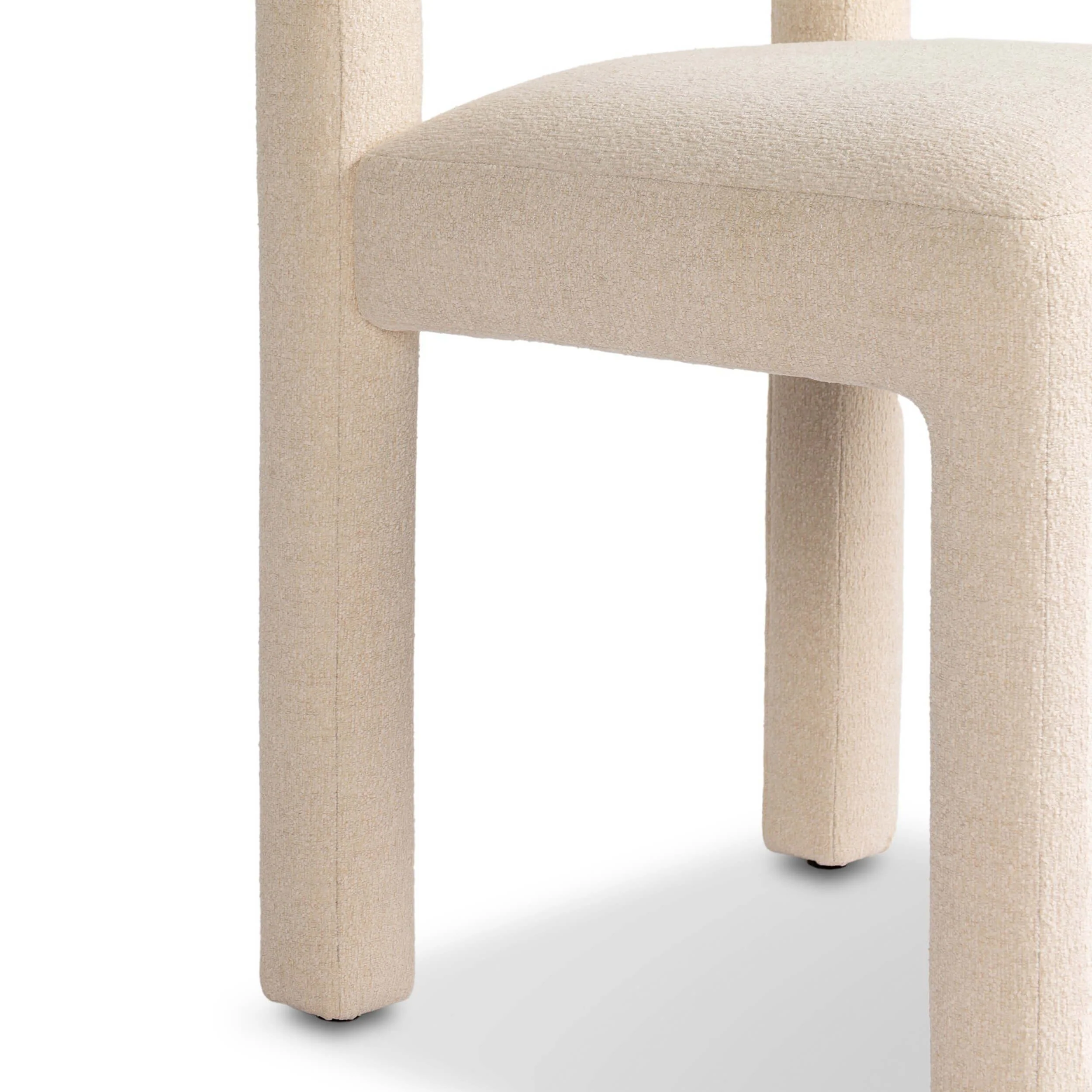 Rodin Dining Chair, Crypton Wayfarer Snow, Set of 2 by Four Hands - Image 4