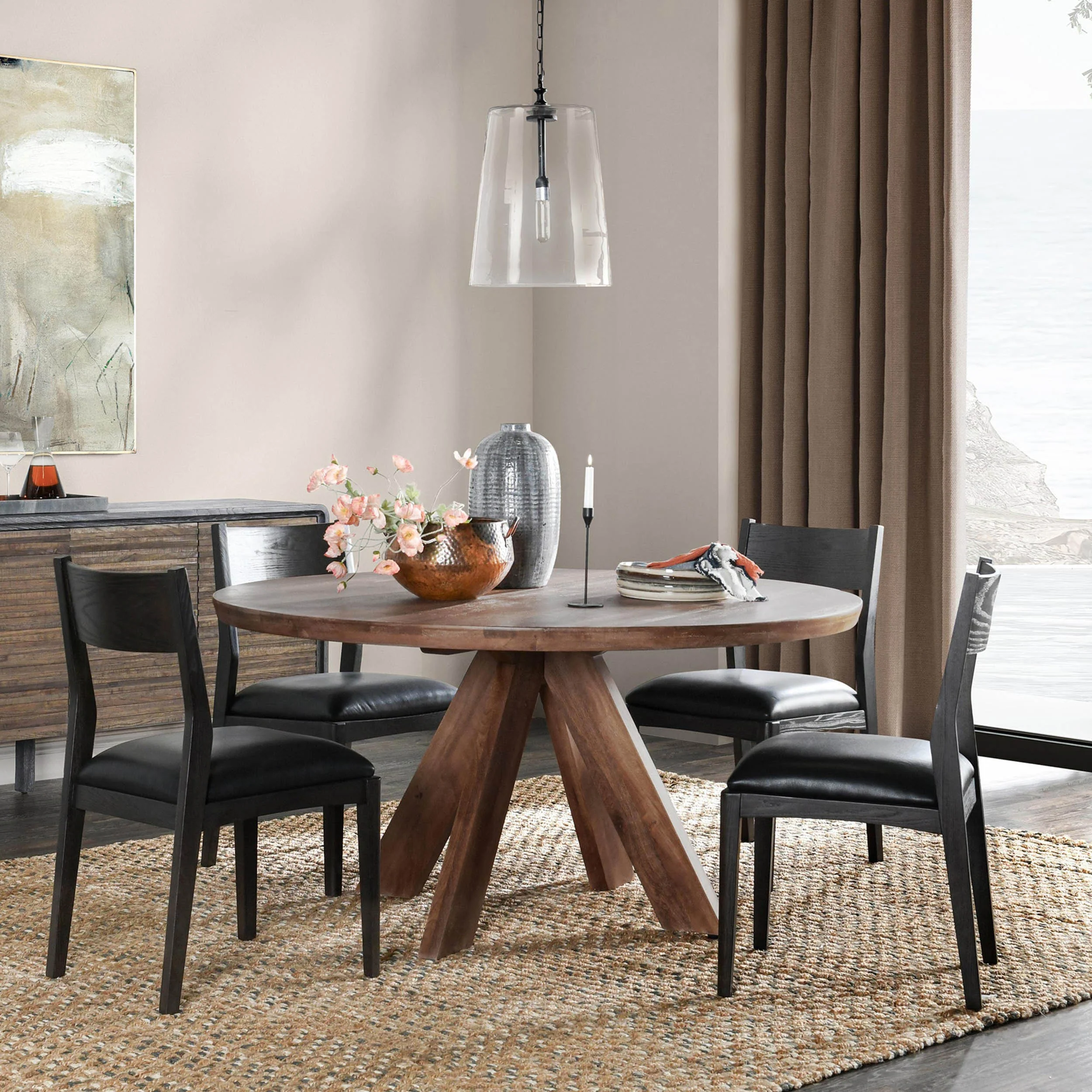 Rodrigo Round Dining Table, Hickory Brown - Image 5