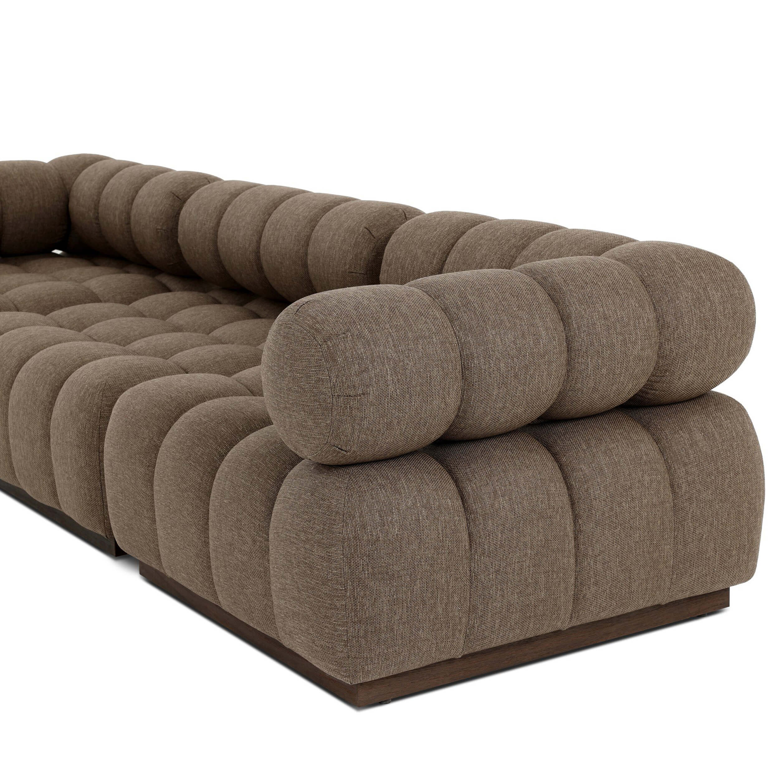 Roma 3 Piece Outdoor Sofa, Ellor Brown by Four Hands - Image 5