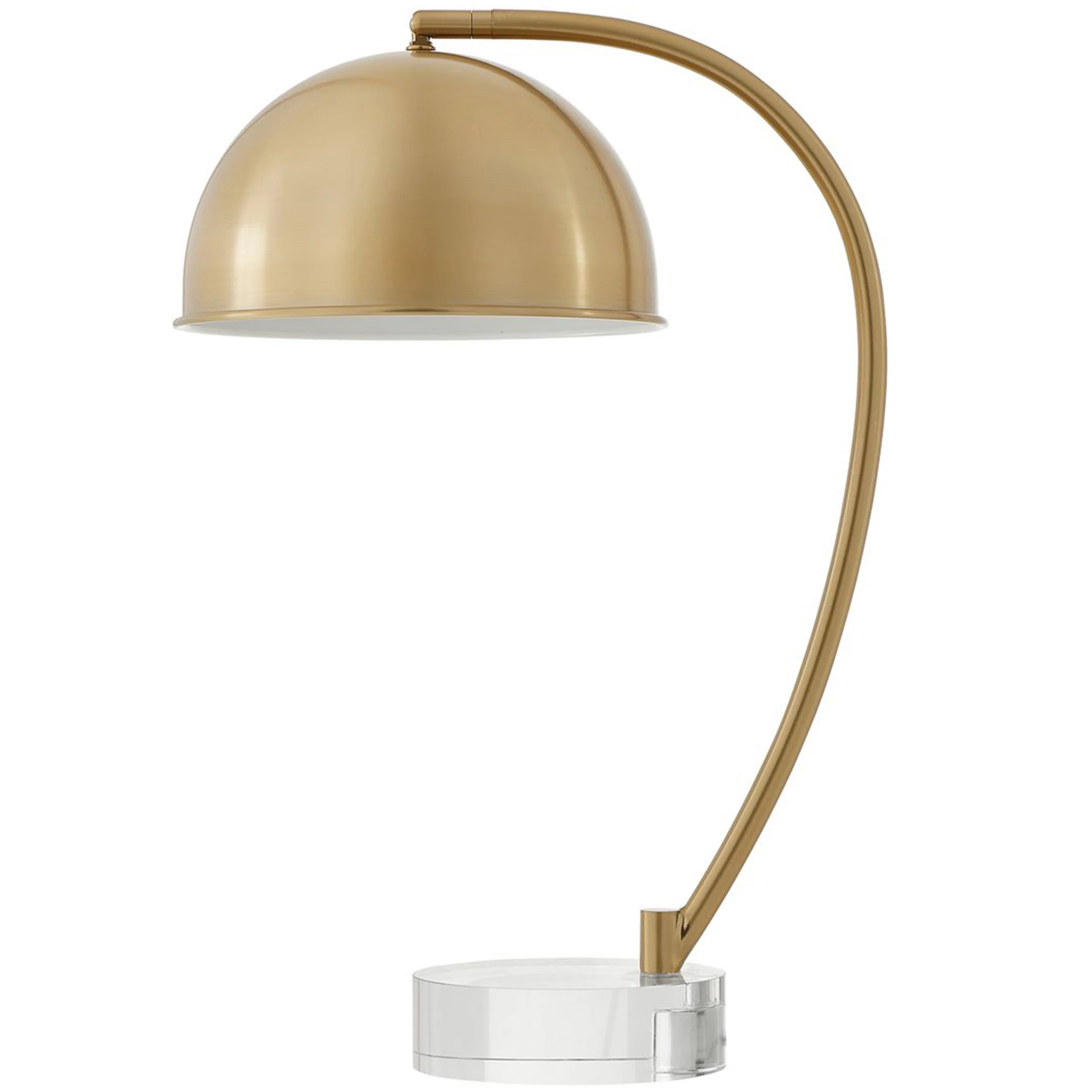 Romani Desk Lamp, Antique Brass