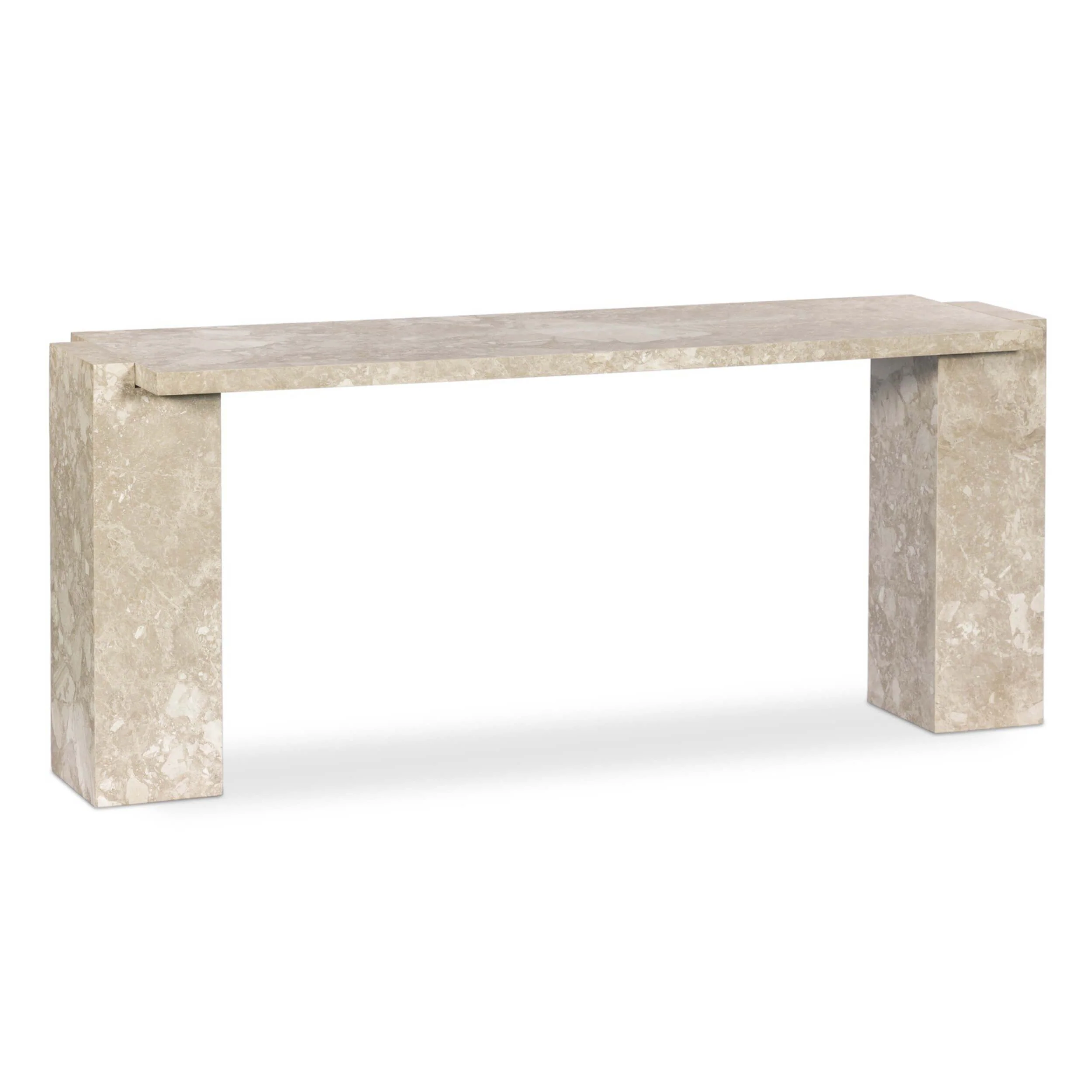 Romano Console Table, Lunar Marble by Four Hands