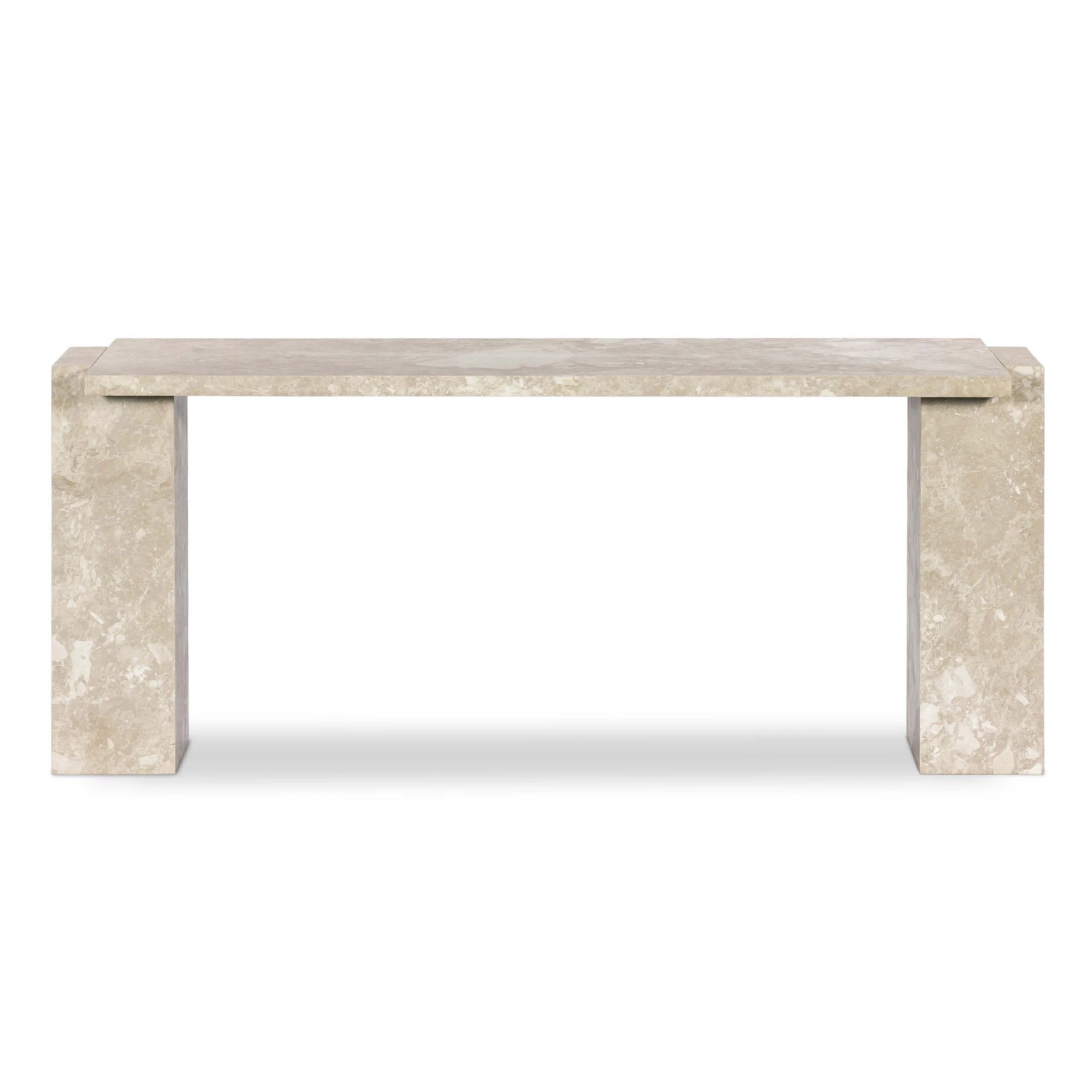 Romano Console Table, Lunar Marble by Four Hands - Image 2