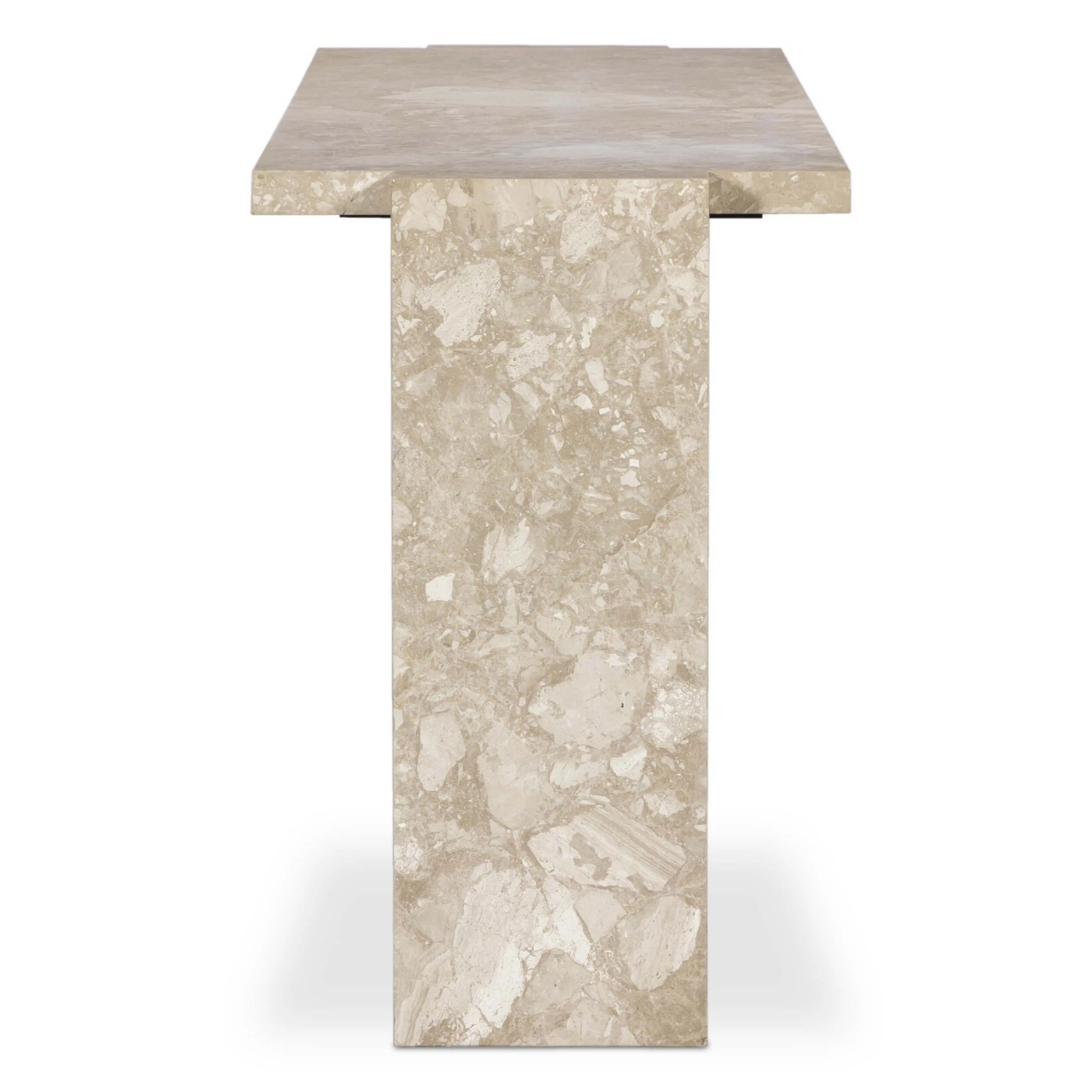 Romano Console Table, Lunar Marble by Four Hands - Image 3