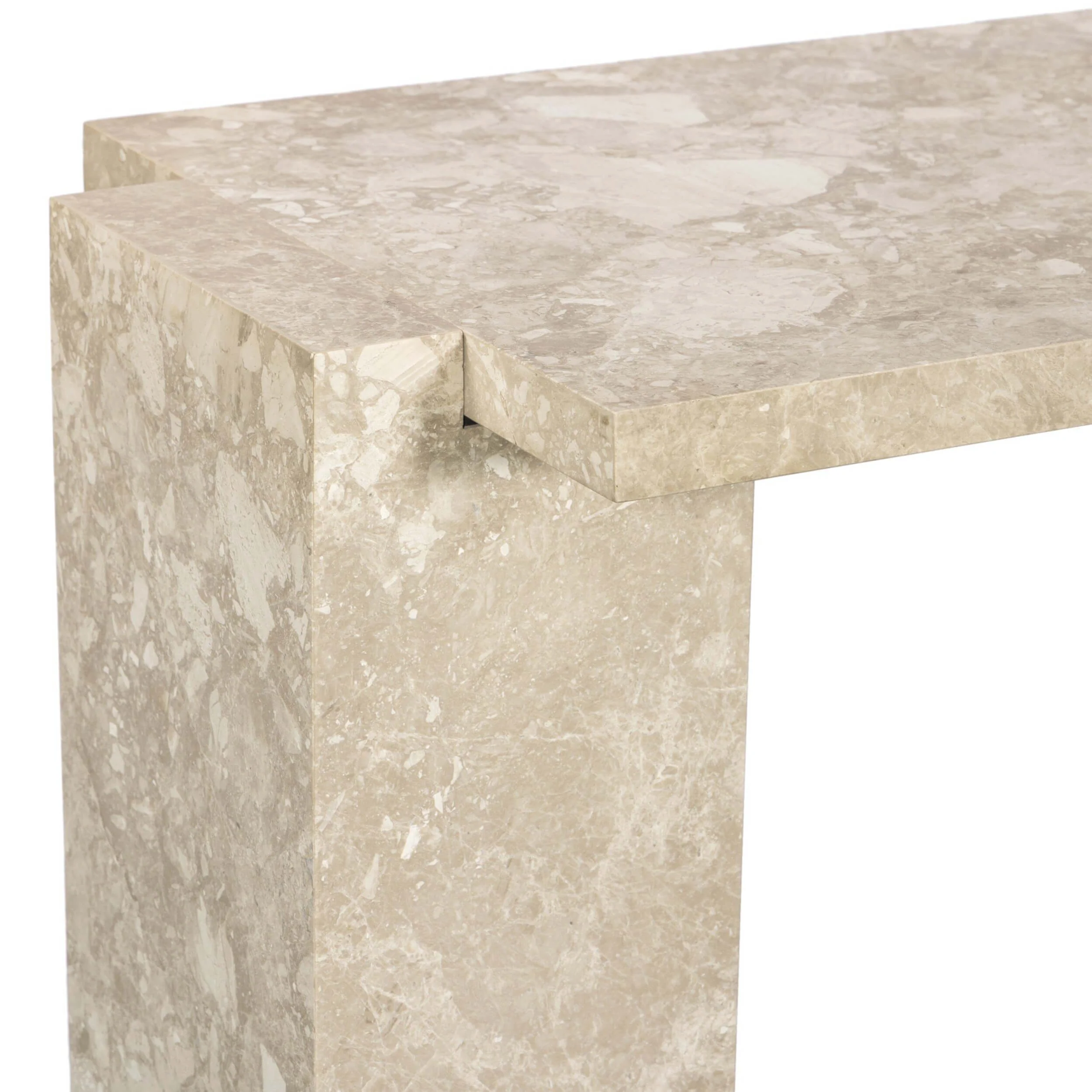 Romano Console Table, Lunar Marble by Four Hands - Image 5