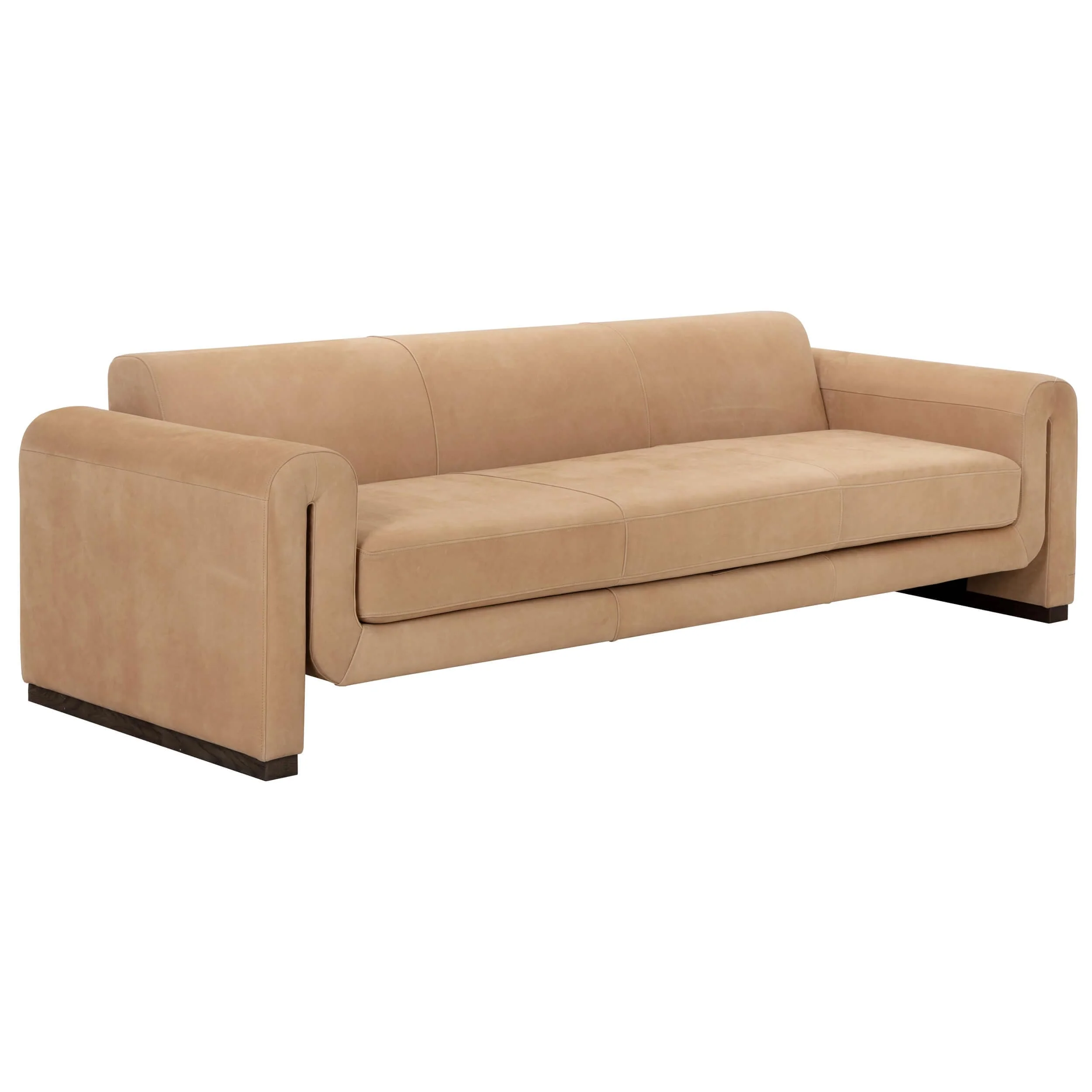 Romer Leather Sofa, Nubuck Tan - Image 2