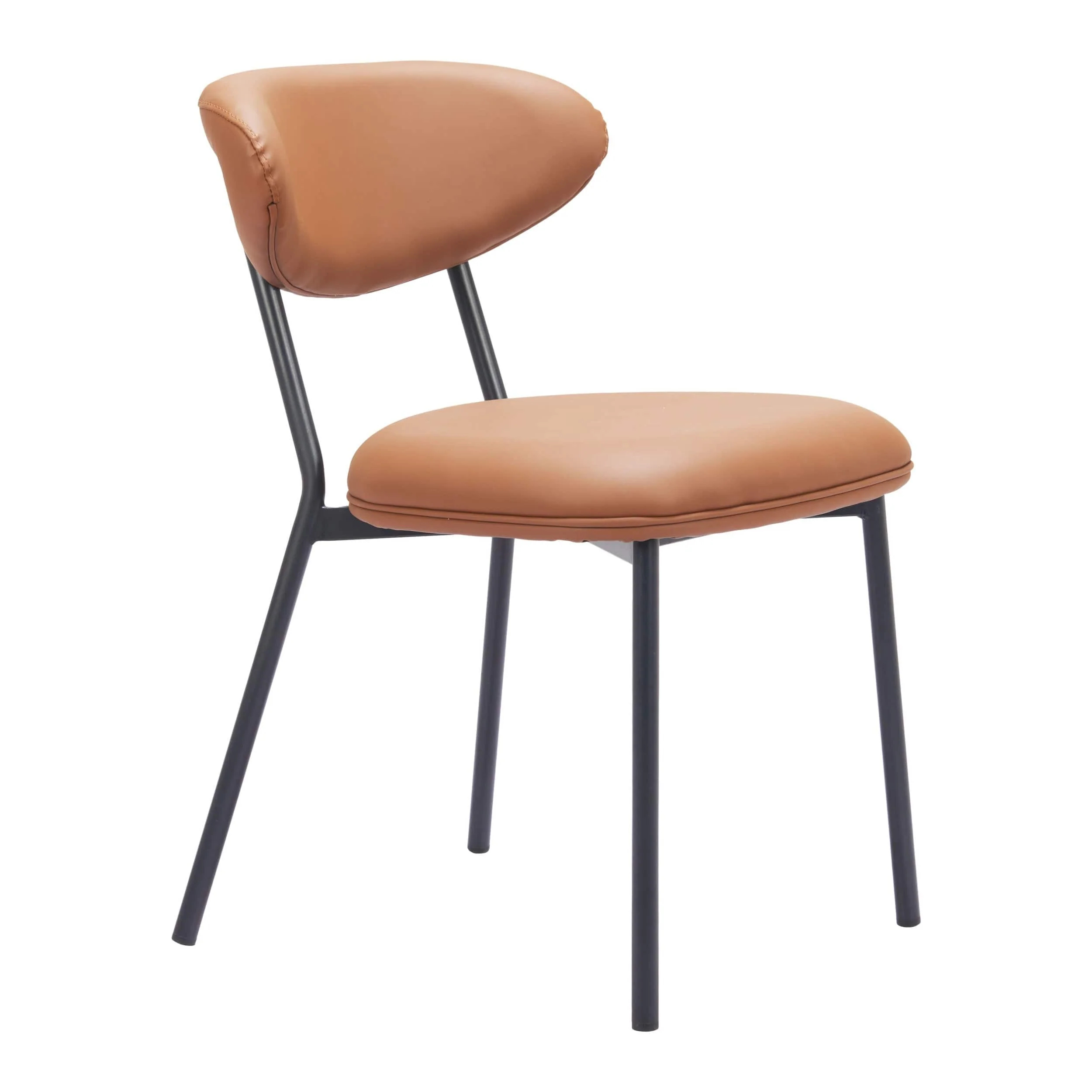 Rorun Dining Chair, Brown, Set of 2