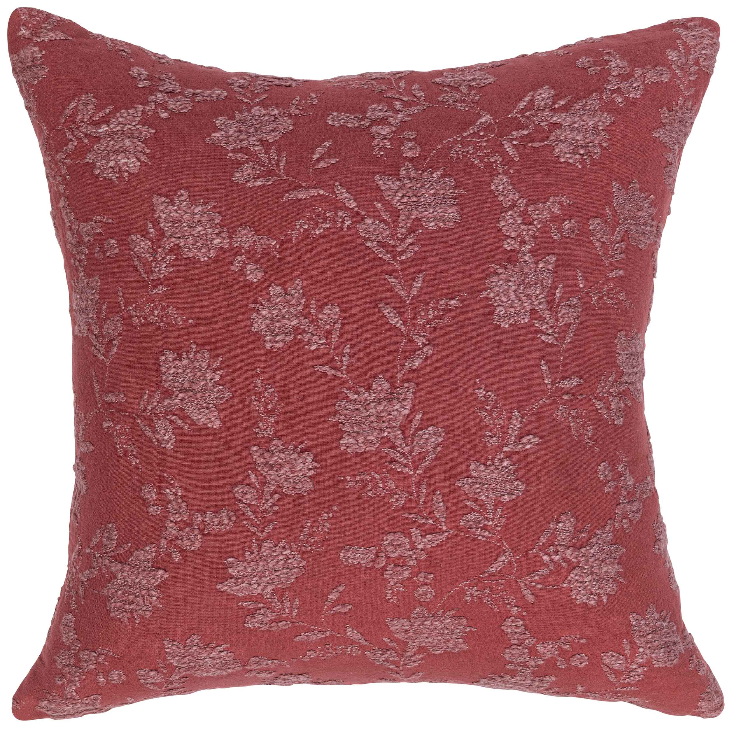 Rosecliff Pillow, Burgundy Red