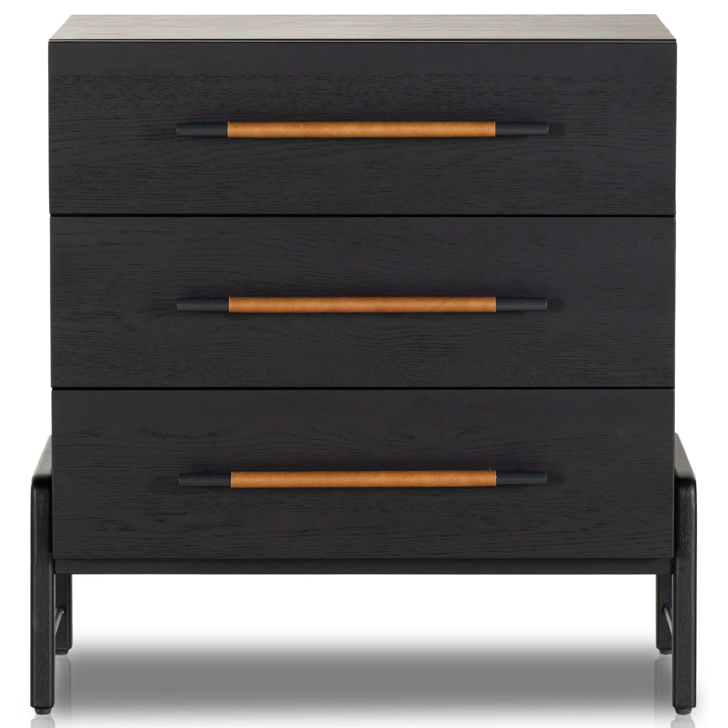 Rosedale 3 Drawer Dresser, Ebony Oak by Four Hands - Image 2