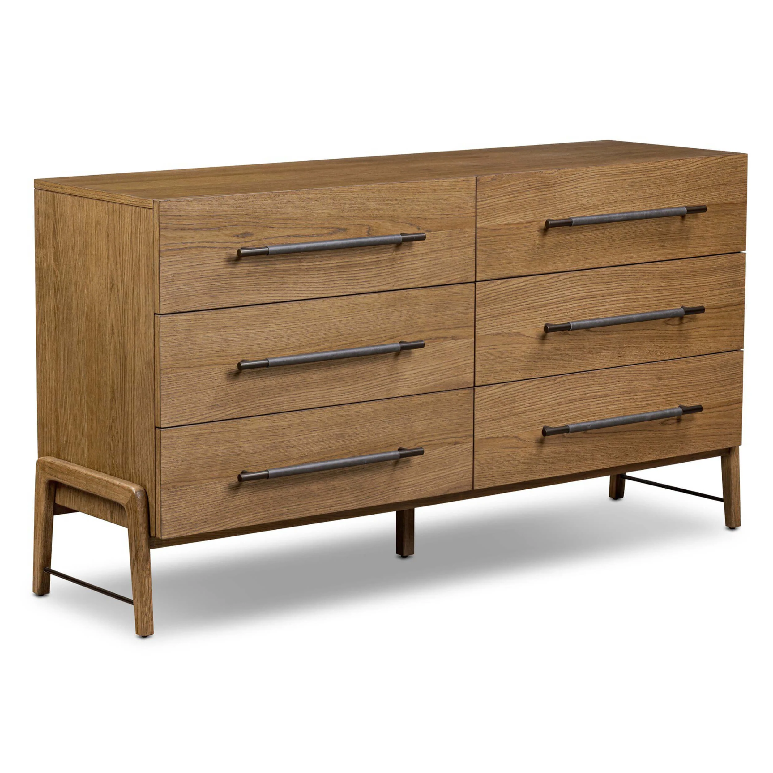 Rosedale 6 Drawer Dresser, Amber Oak by Four Hands