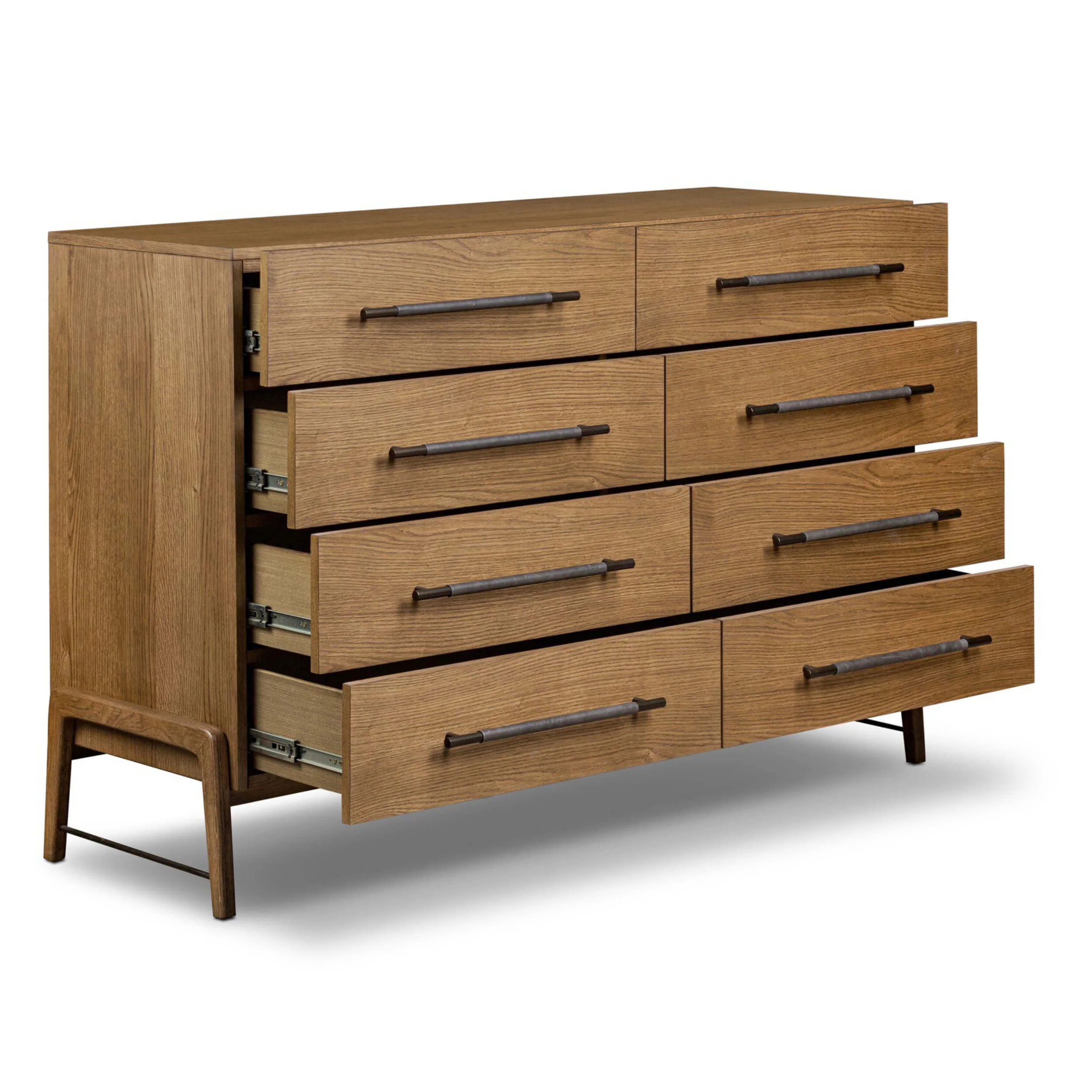 Rosedale 8 Drawer Dresser, Amber Oak by Four Hands - Image 6