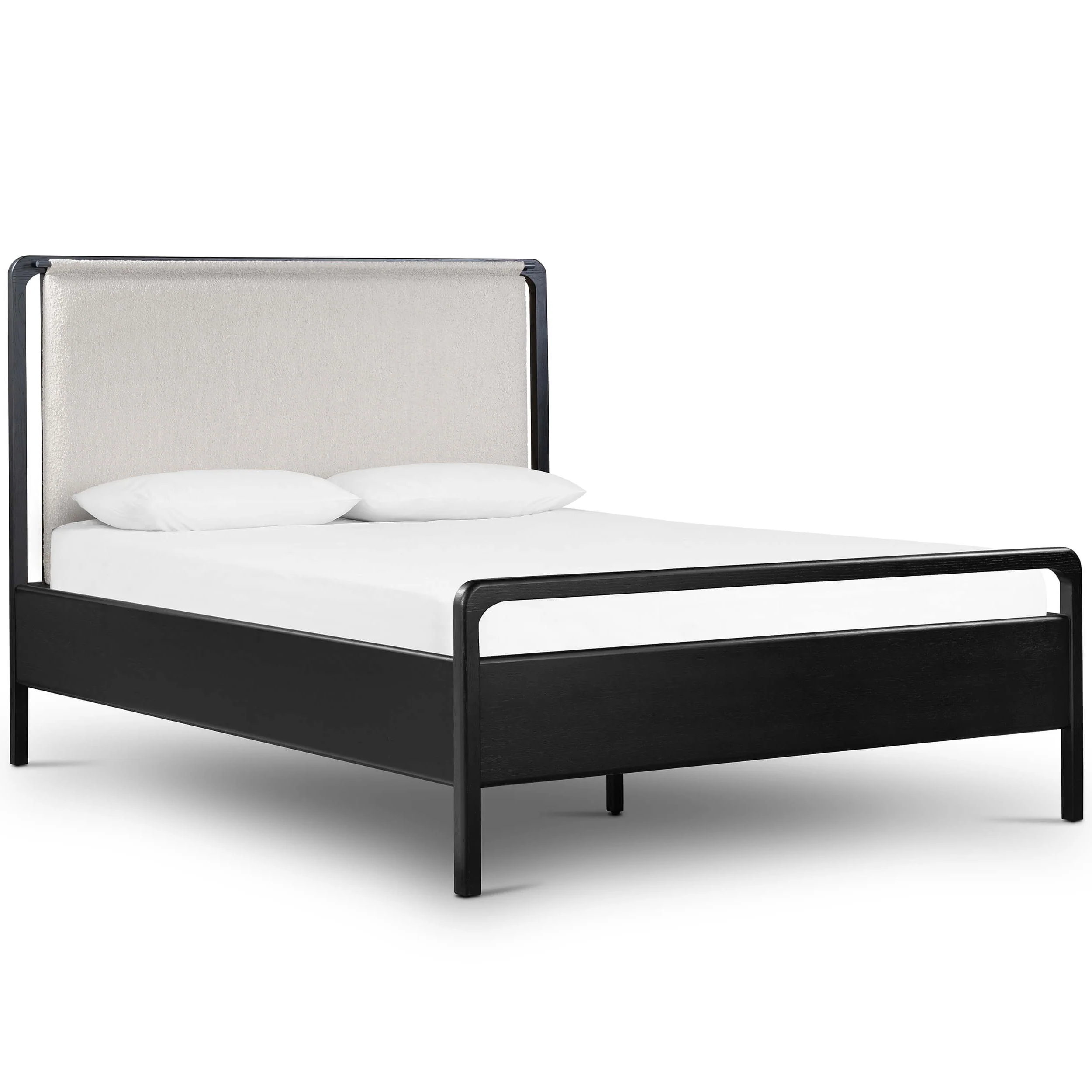 Rosedale Bed, Knoll Natural/Ebony Oak by Four Hands