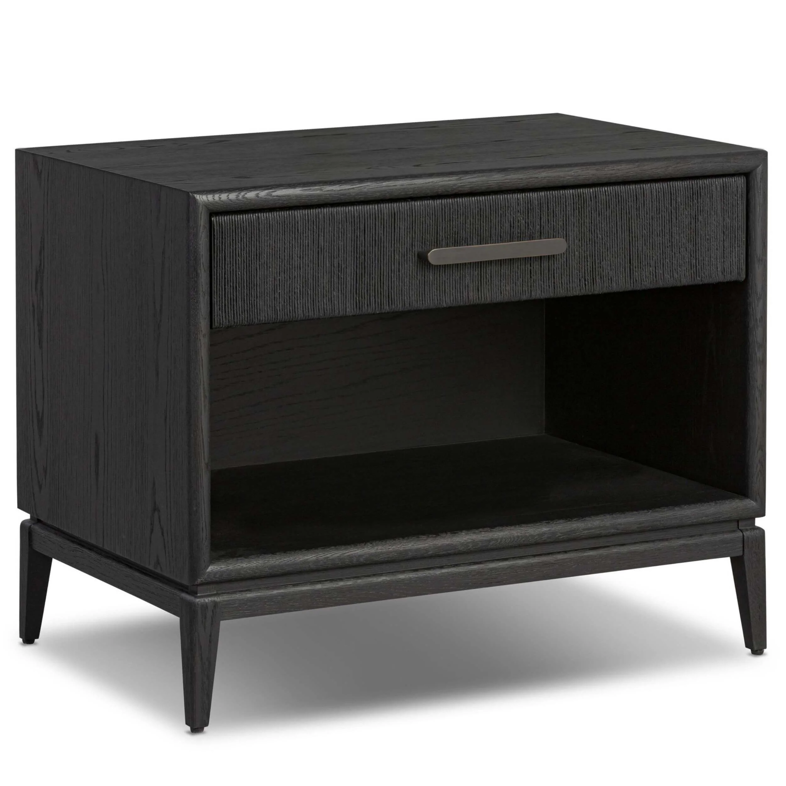 Rosenell 1 Drawer Nightstand, Black