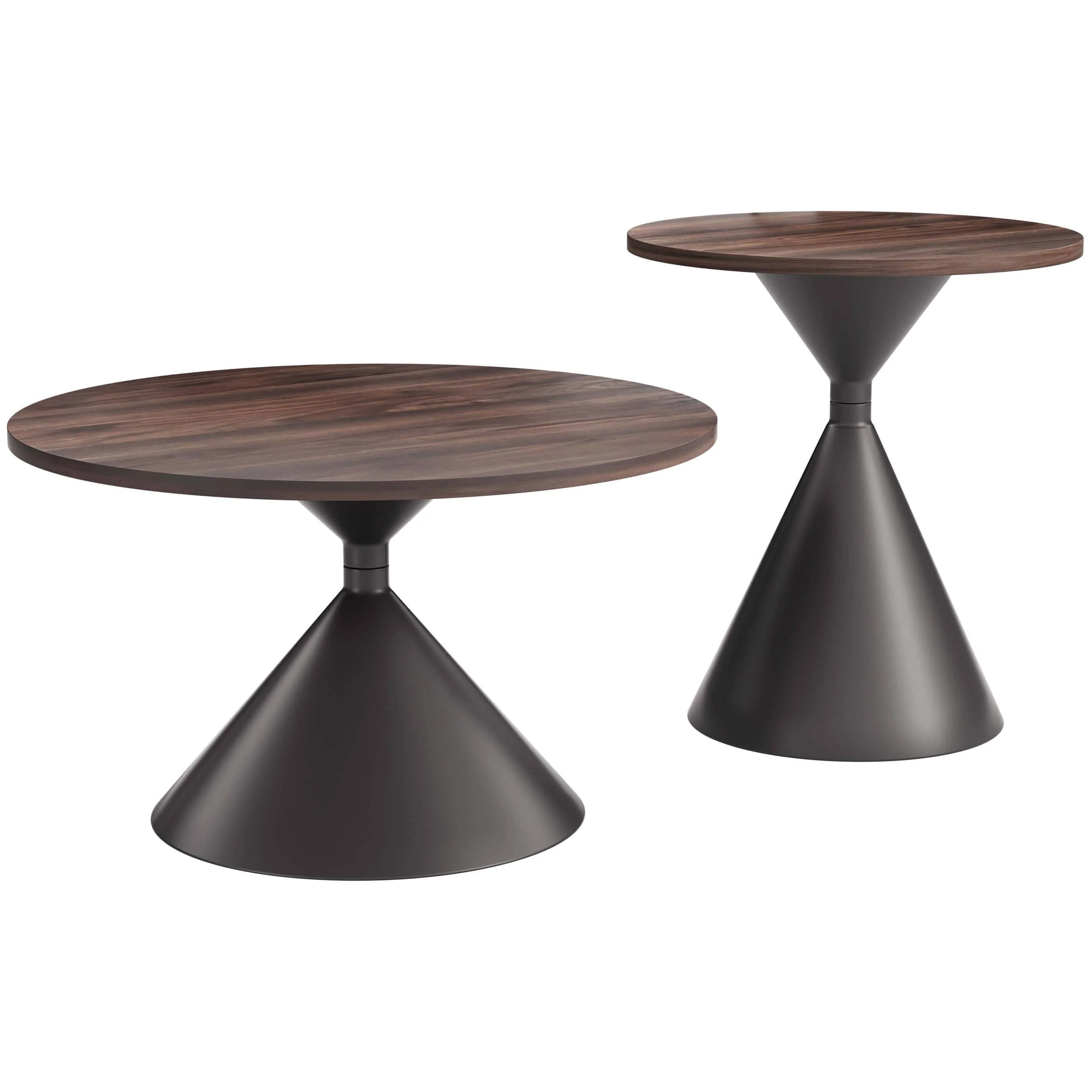 Rosk Coffee Table Set, Walnut