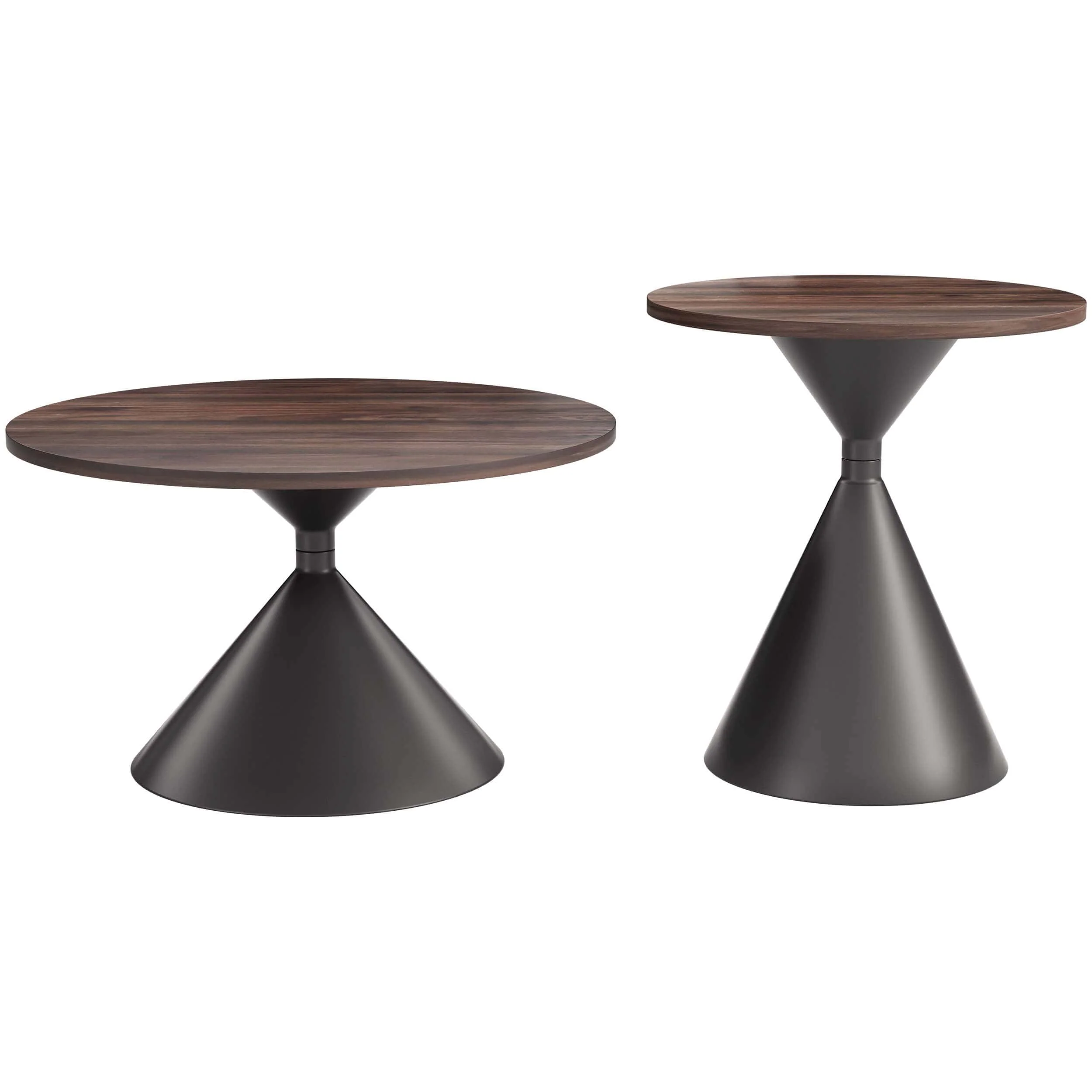 Rosk Coffee Table Set, Walnut - Image 2