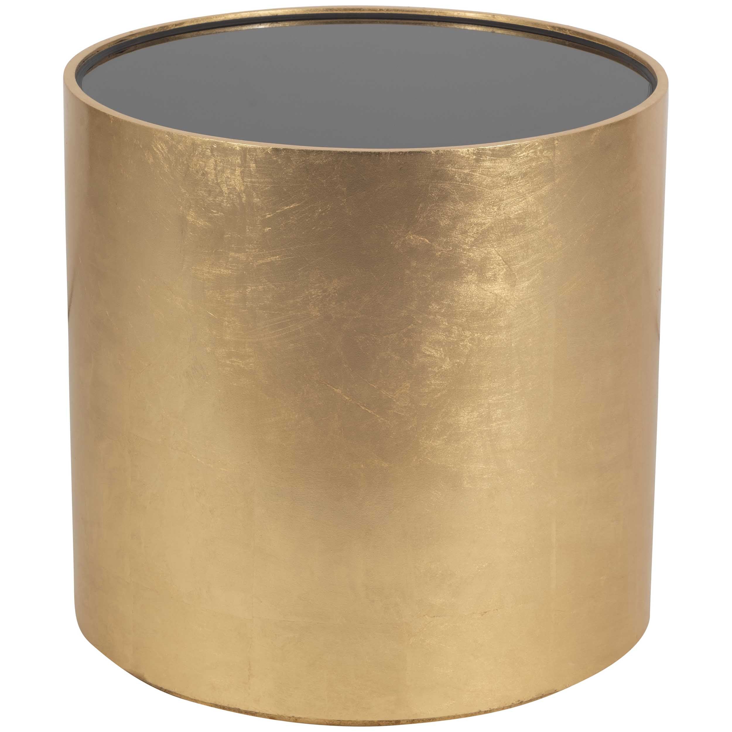 Round Side Table, Gold