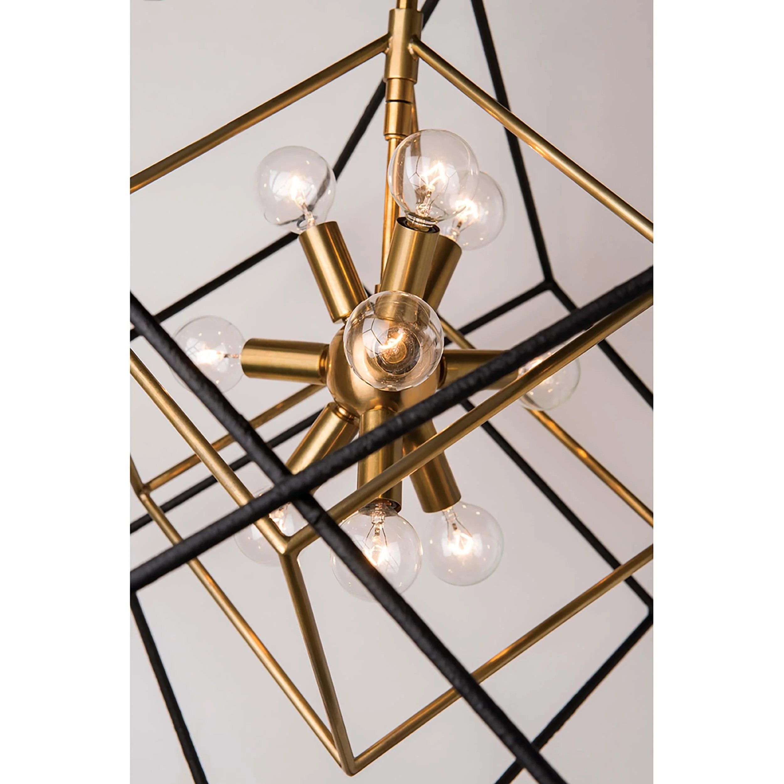 Roundout 12 Light Pendant, Aged Brass - Image 3