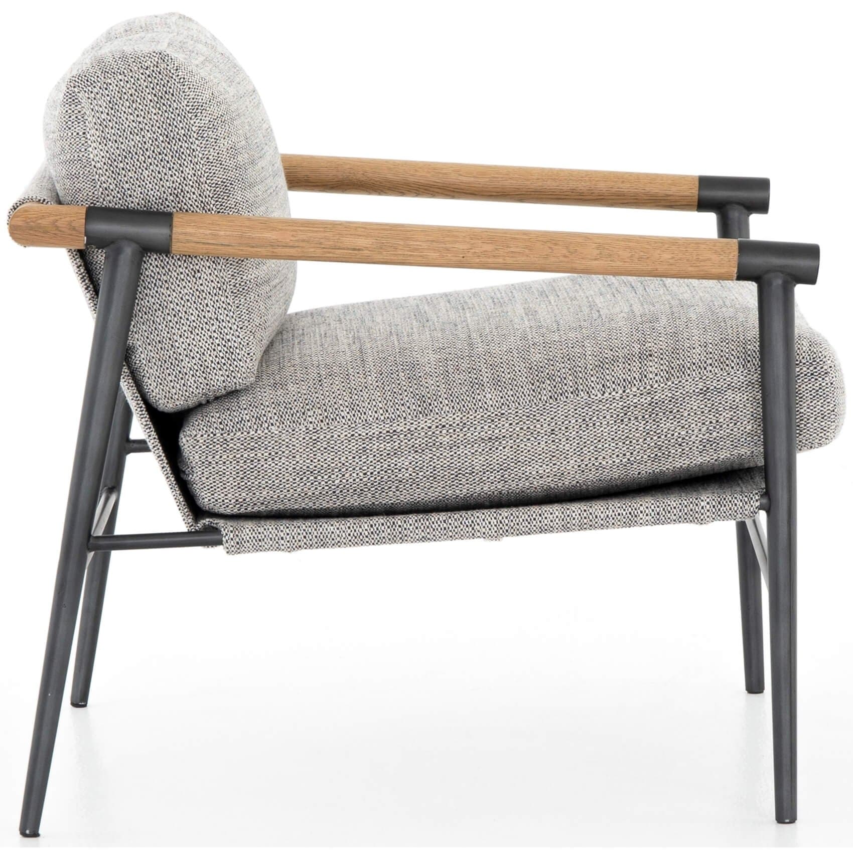 Rowen Chair, Thames Raven by Four Hands - Image 3