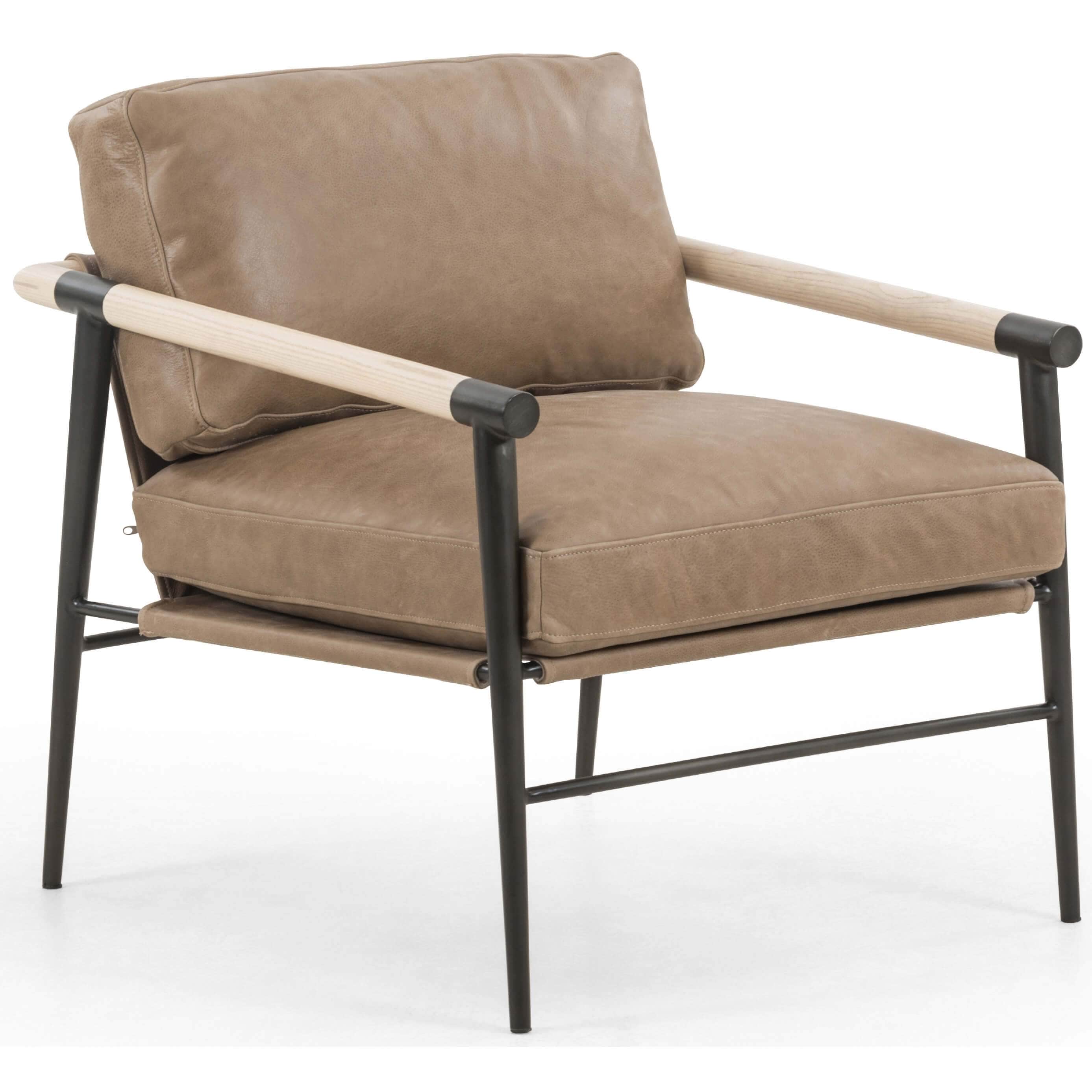 Rowen Leather Chair, Palermo Drift