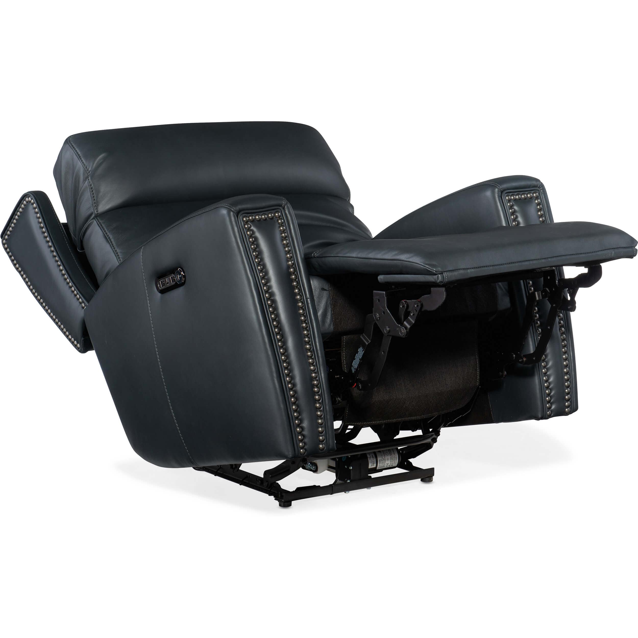 Ruthe Zero Gravity Power Leather Recliner, Salvo Denim - Image 4
