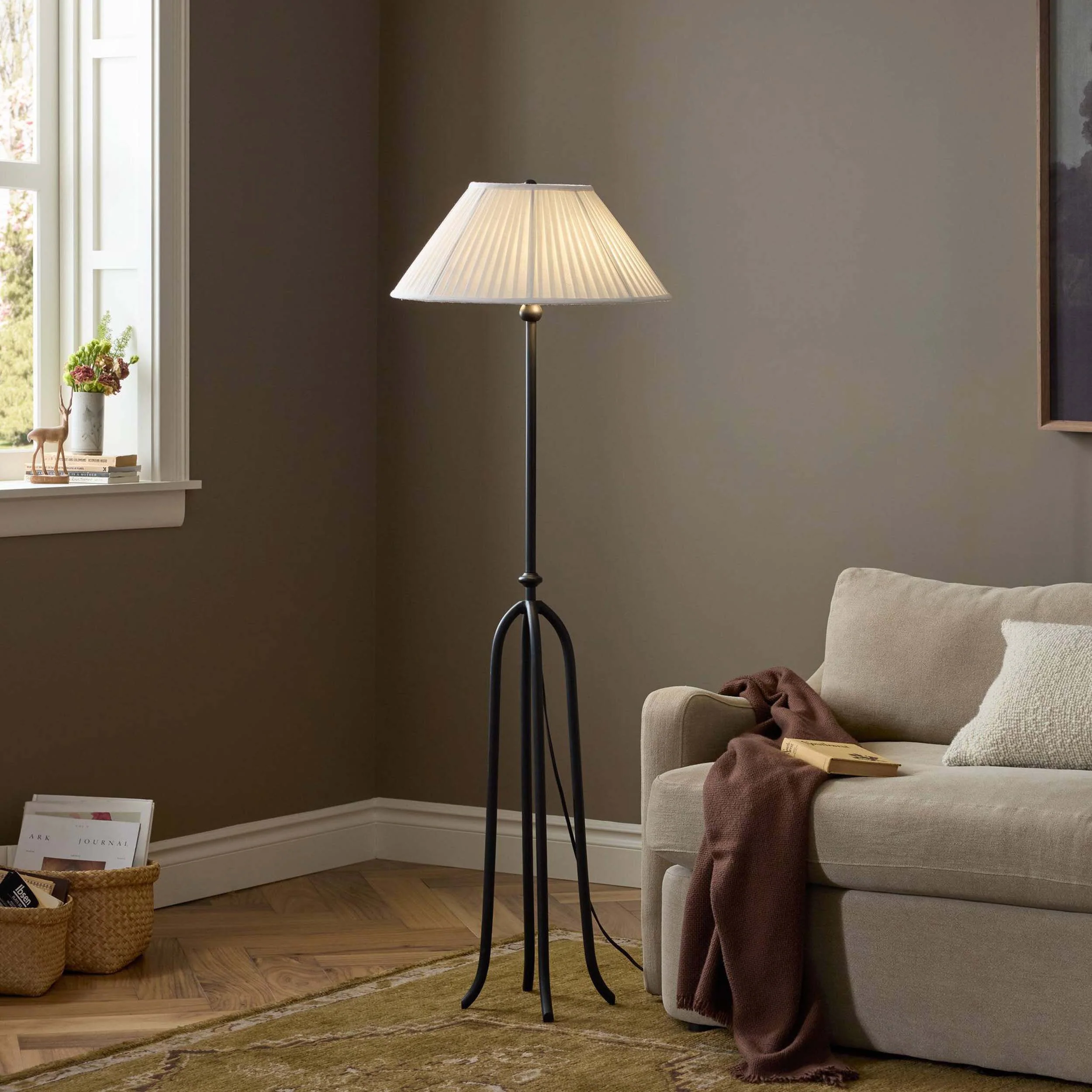 Rydell Floor Lamp, Black by Four Hands - Image 6