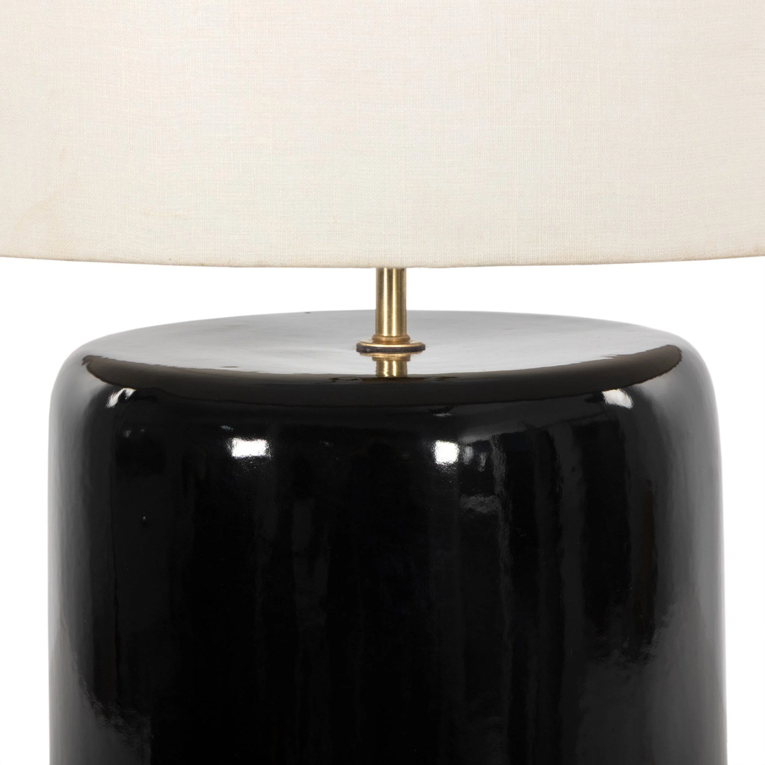 Sadia Table Lamp, Glossy Black by Four Hands - Image 3