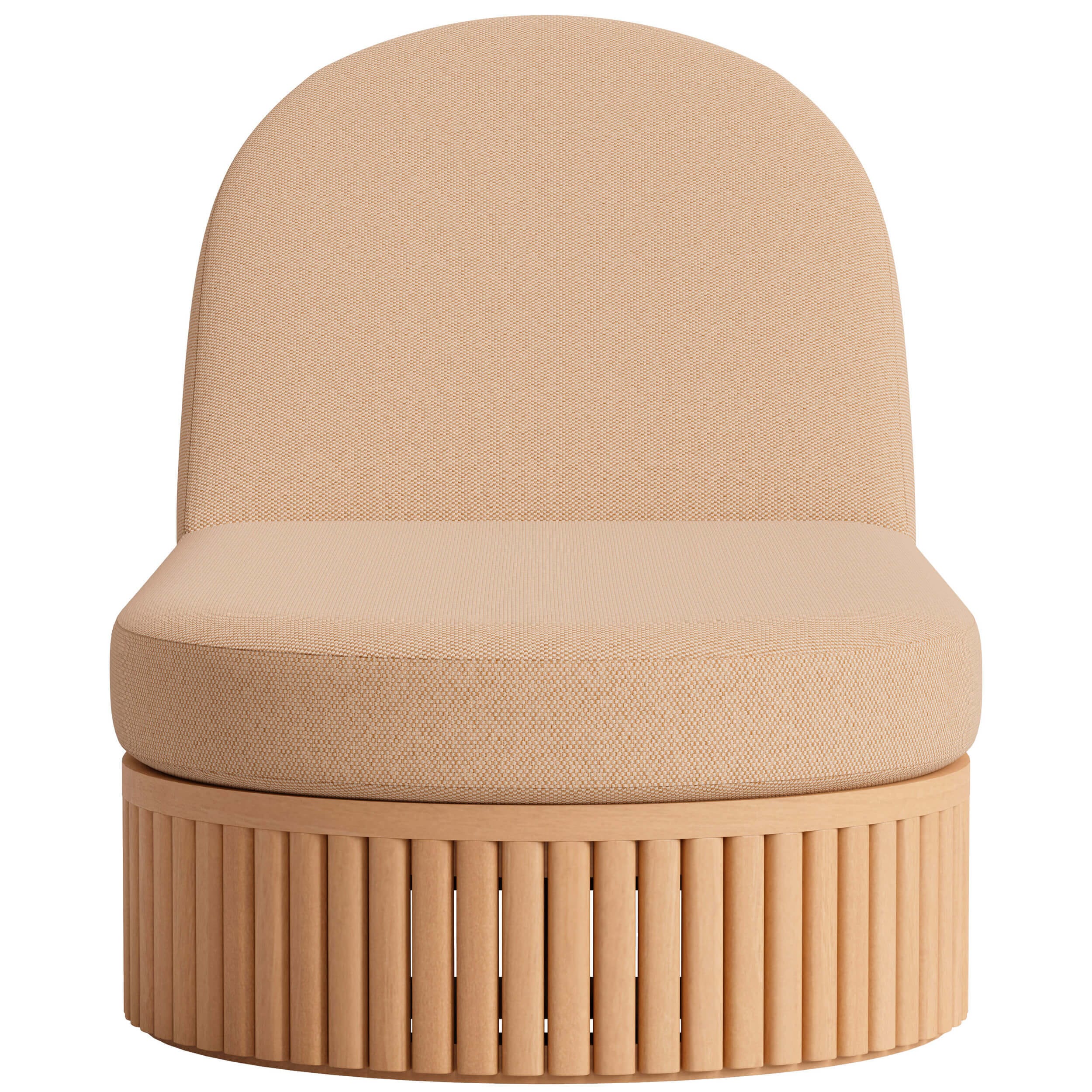 Sakina Chaise Lounge, Brown - Image 2