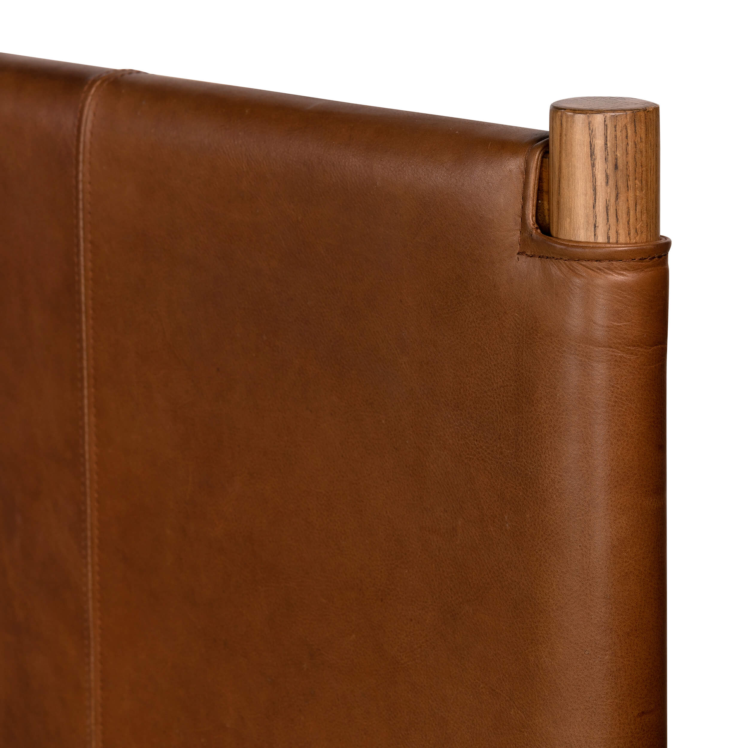 Salado Leather Bed, Heirloom Sienna by Four Hands - Image 4