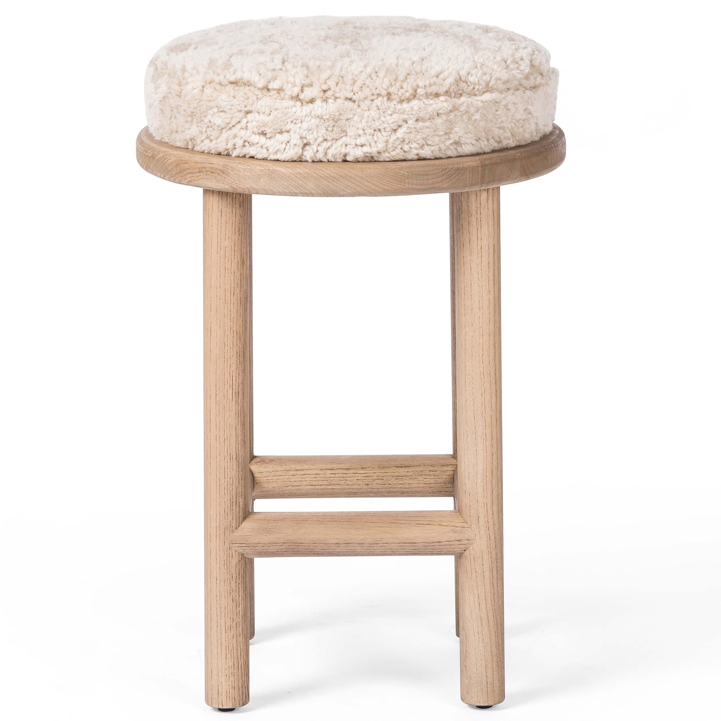 Saldino Counter Stool, Beige by Four Hands - Image 2