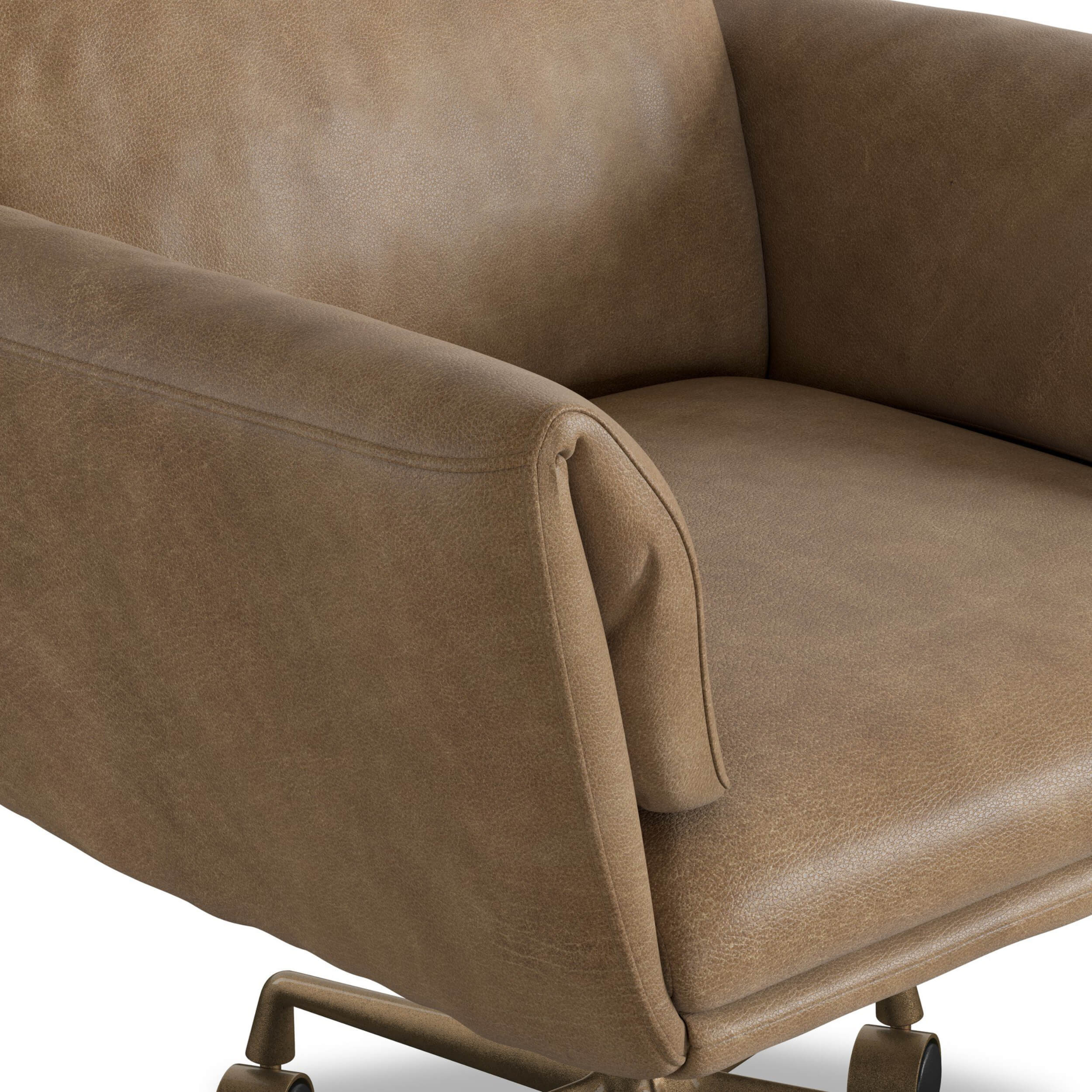 Salerno Leather Desk Chair, Palermo Drift by Amber Lewis x Four Hands - Image 4