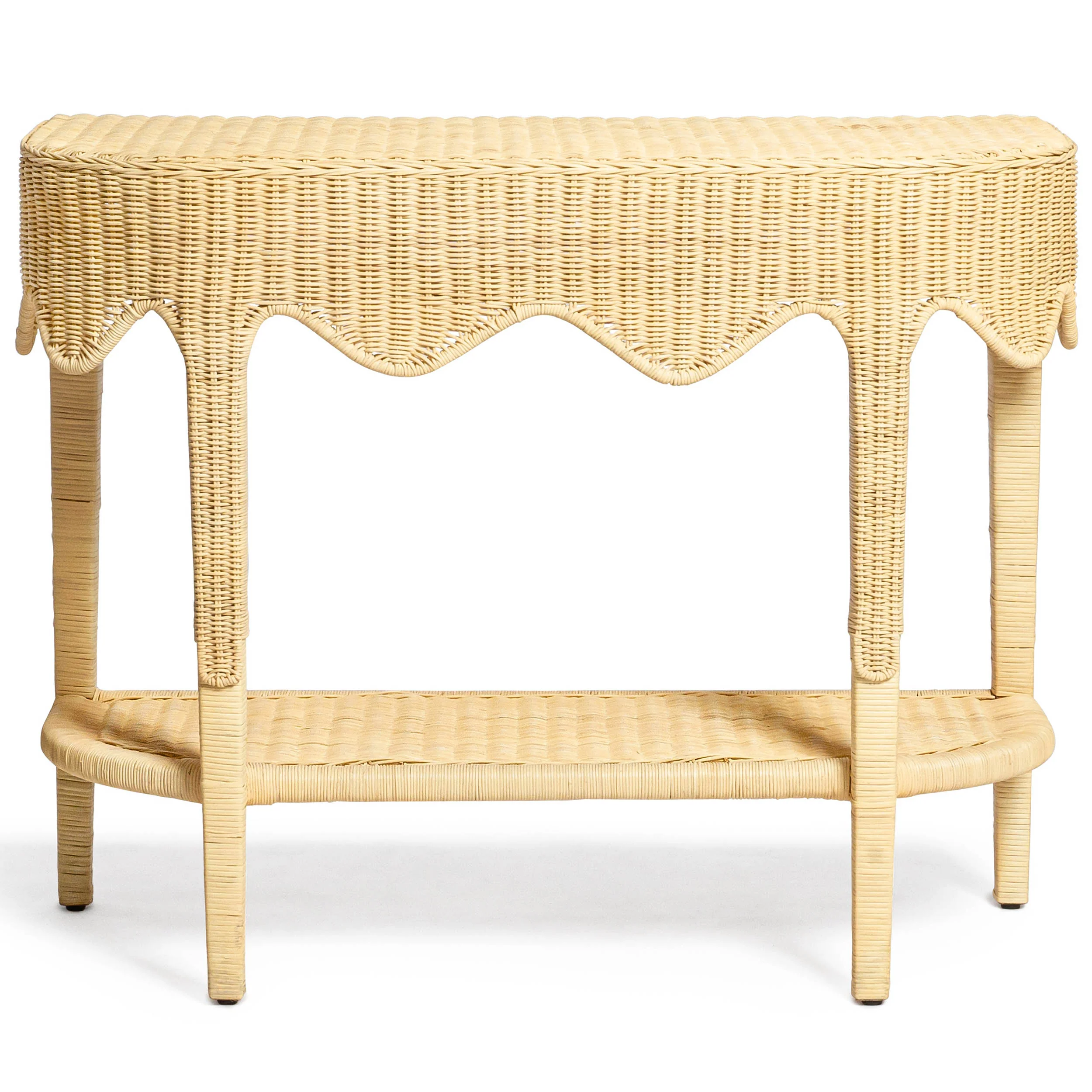 Sally Console Table, Natural Rattan - Image 2