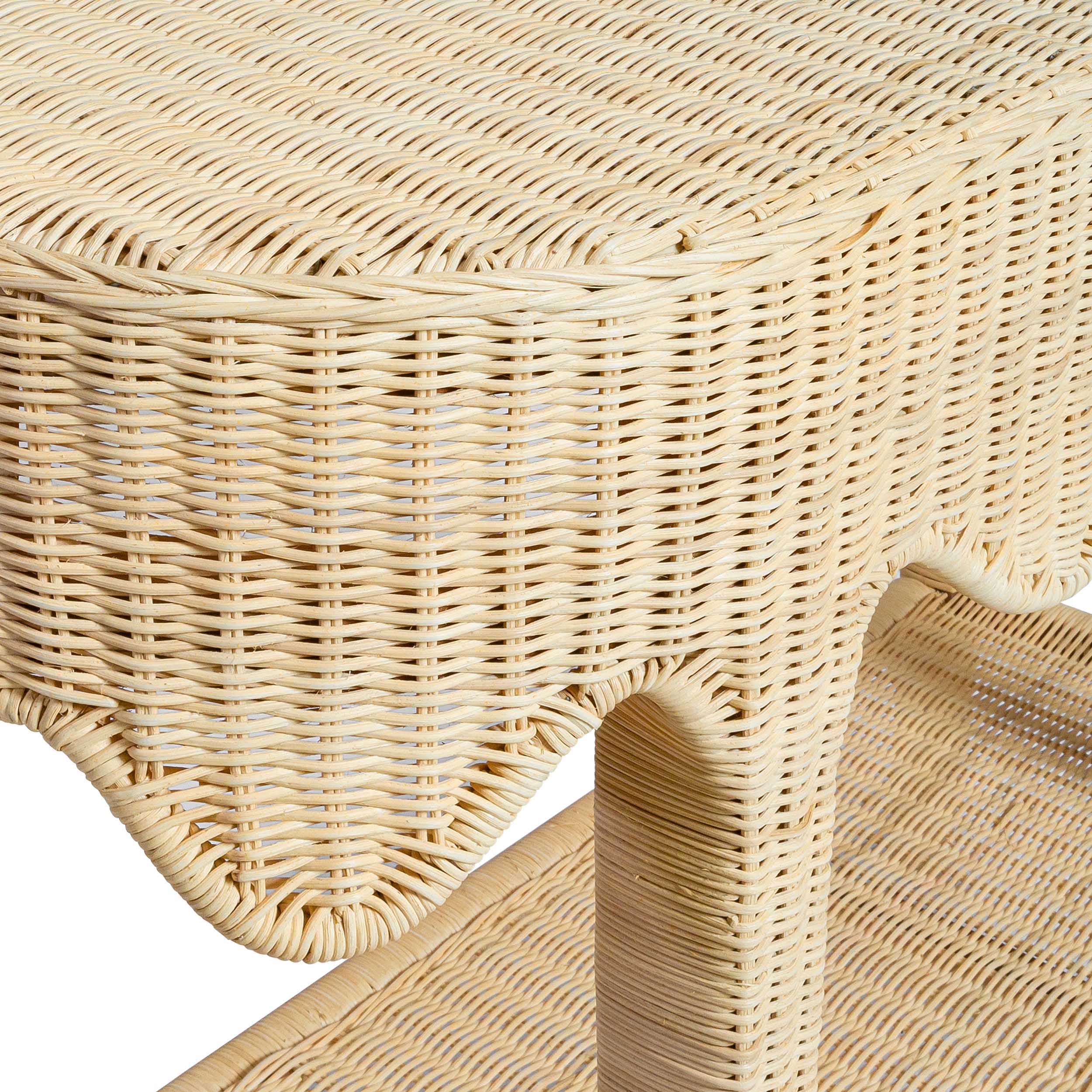 Sally Console Table, Natural Rattan - Image 4