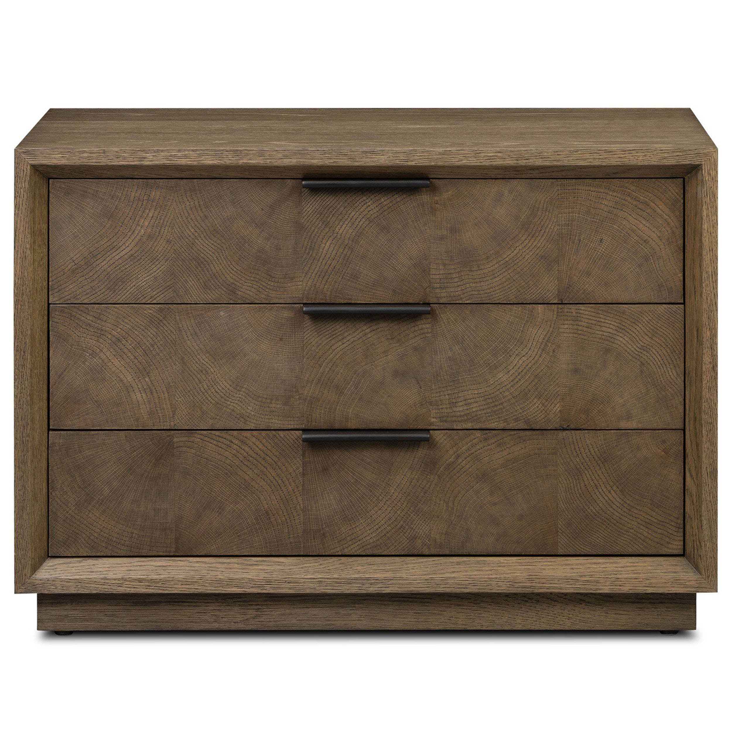 Salta Nightstand, Brown Oak Thin Oyster by Four Hands - Image 2