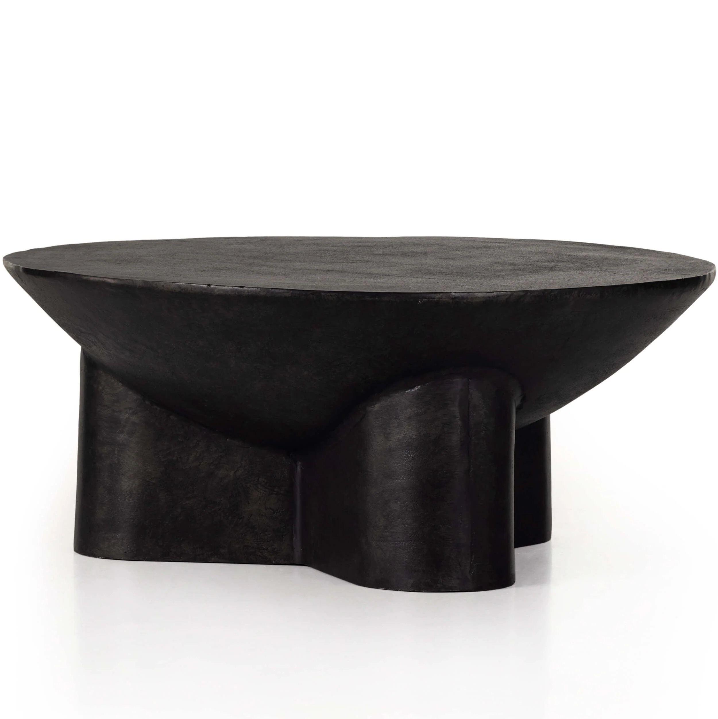 Sante Coffee Table, Raw Black by Four Hands - Image 3