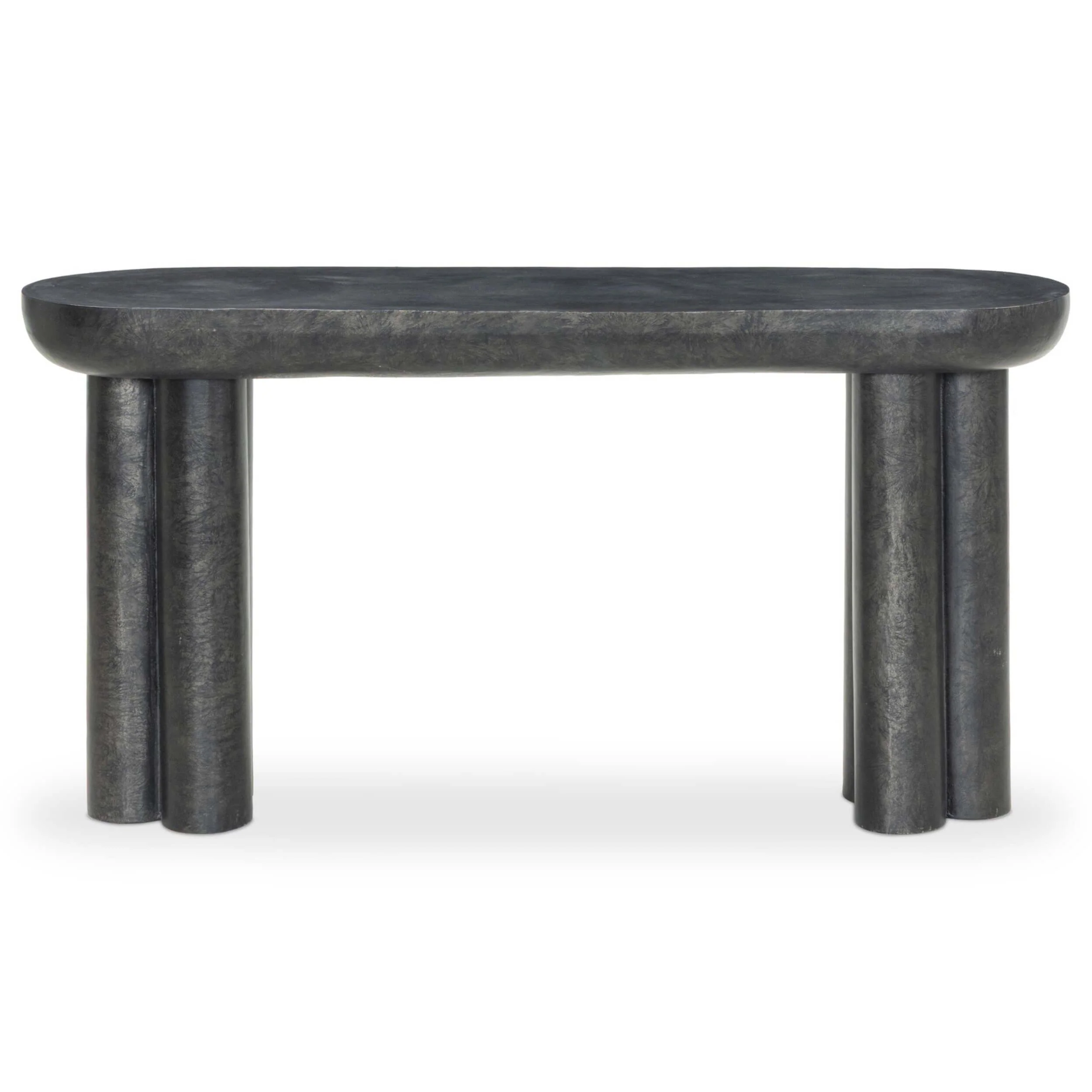 Sante Console Table, Raw Black by Four Hands - Image 2
