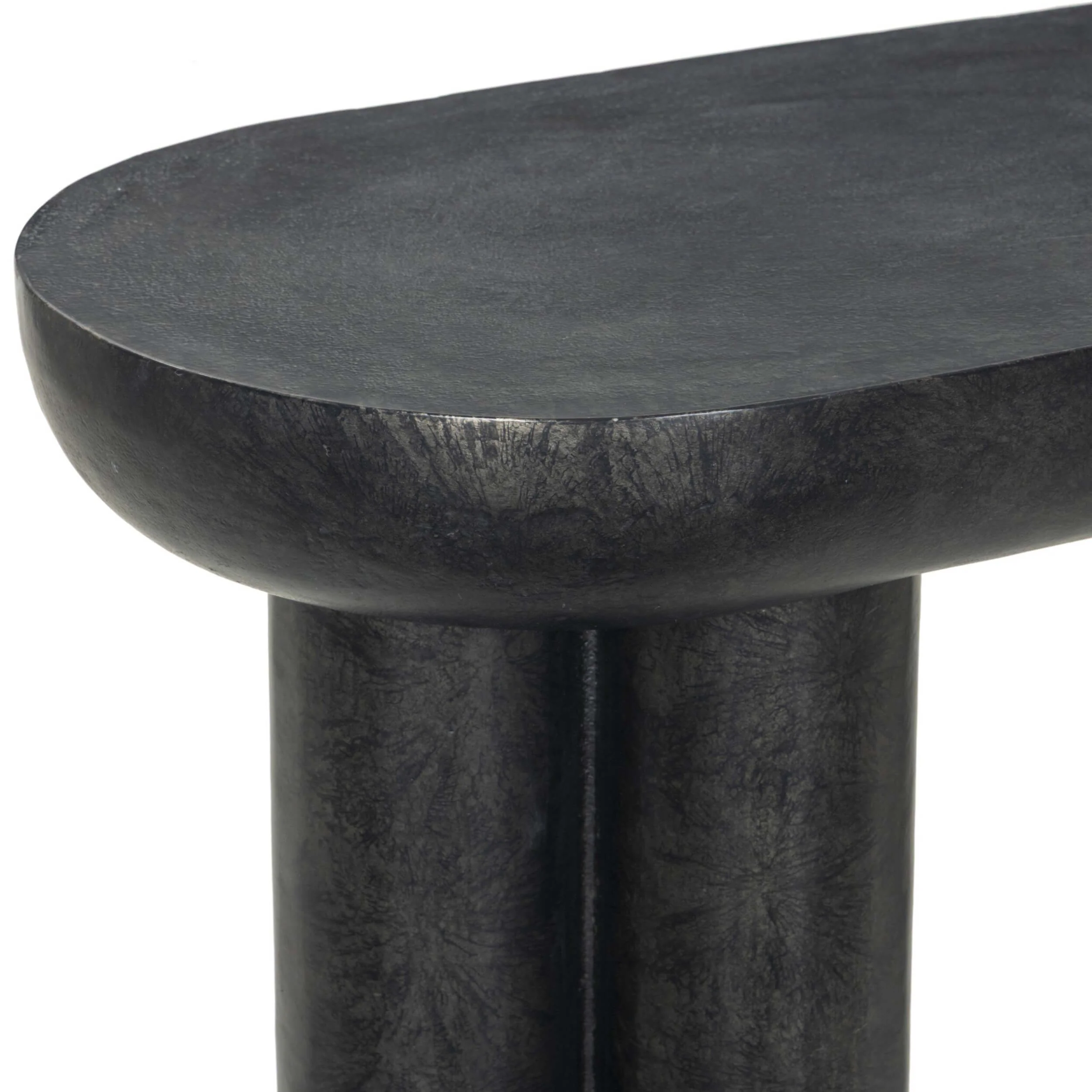 Sante Console Table, Raw Black by Four Hands - Image 5
