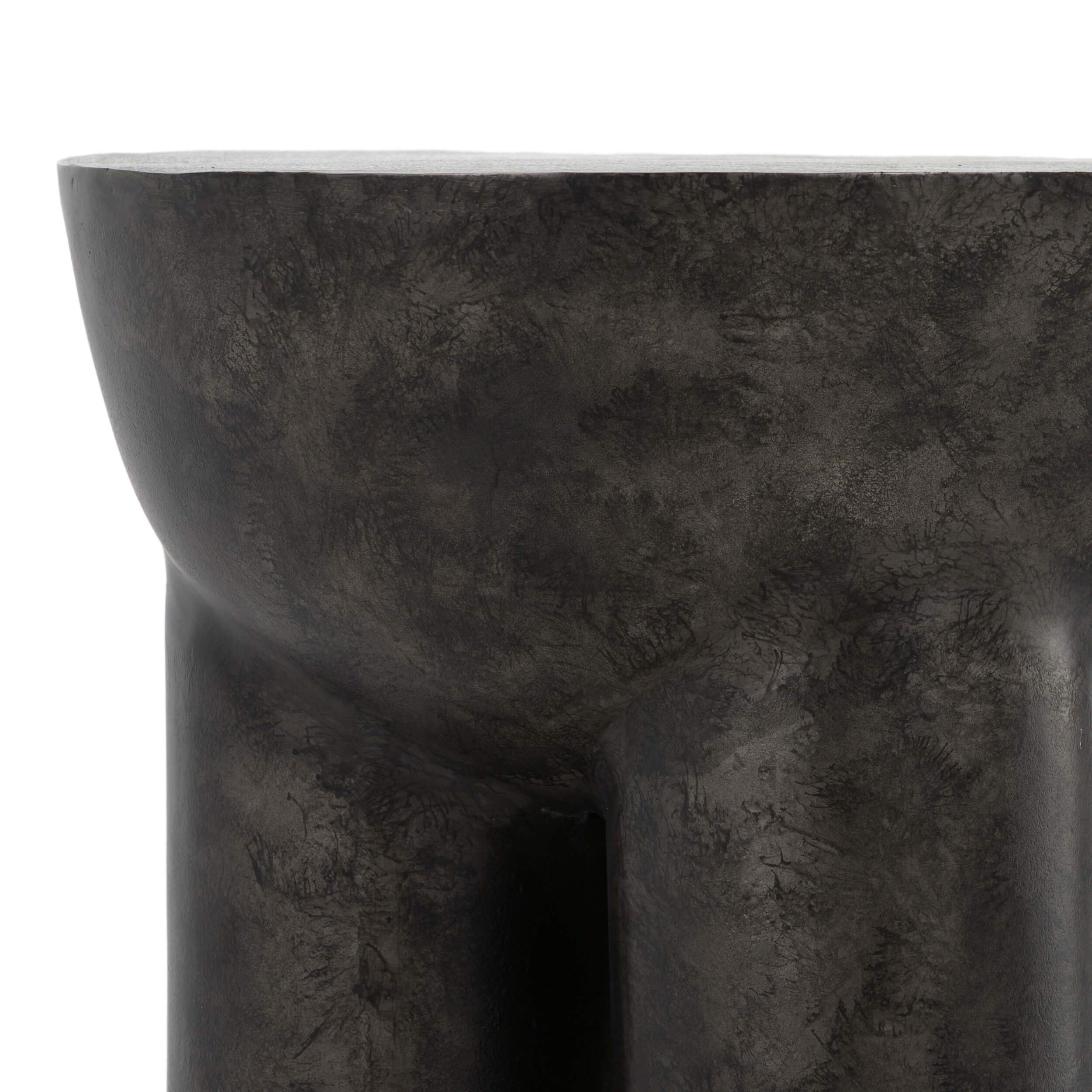 Sante End Table, Raw Black by Four Hands - Image 8