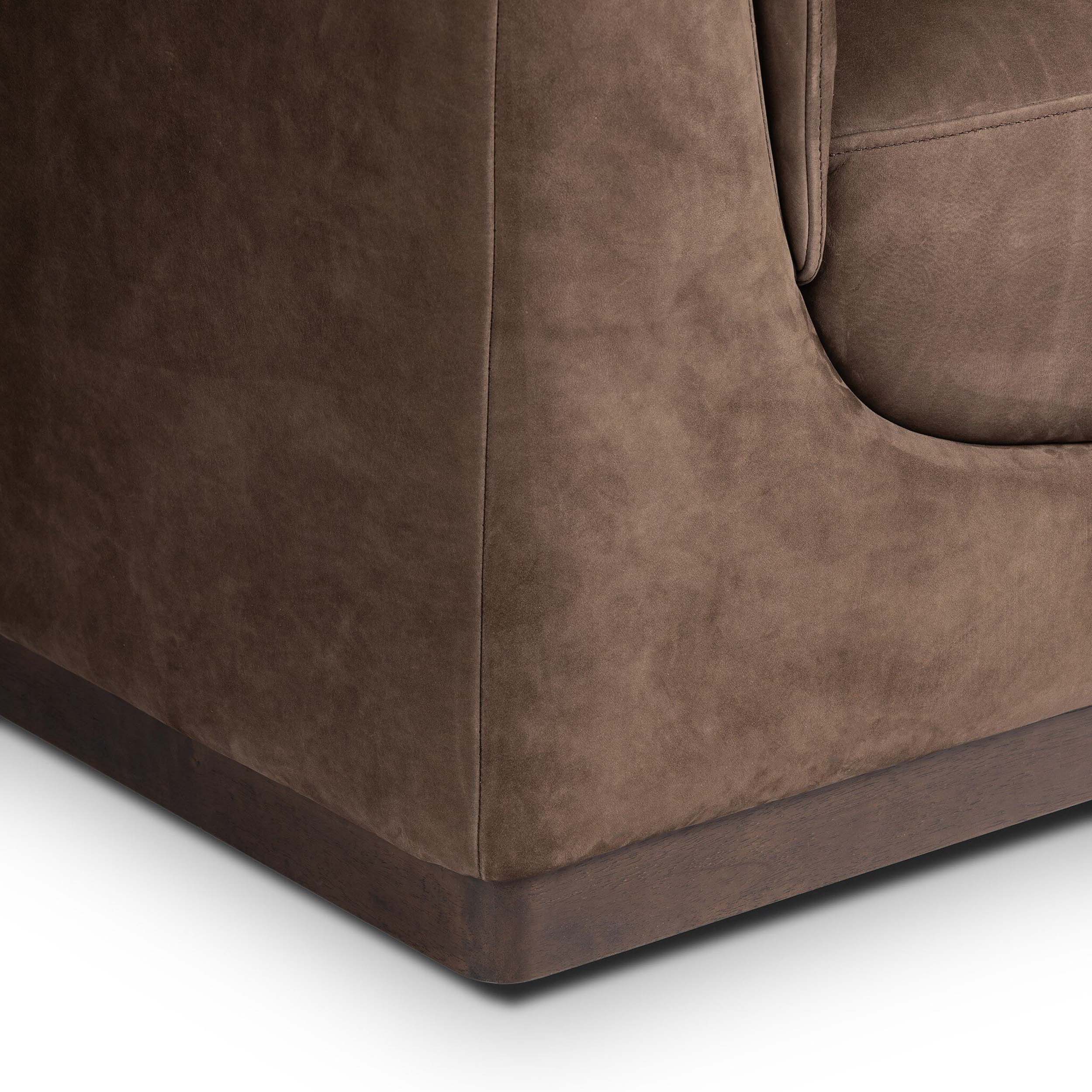 Santino Swivel Chair, Nubuck Cigar by Four Hands - Image 7