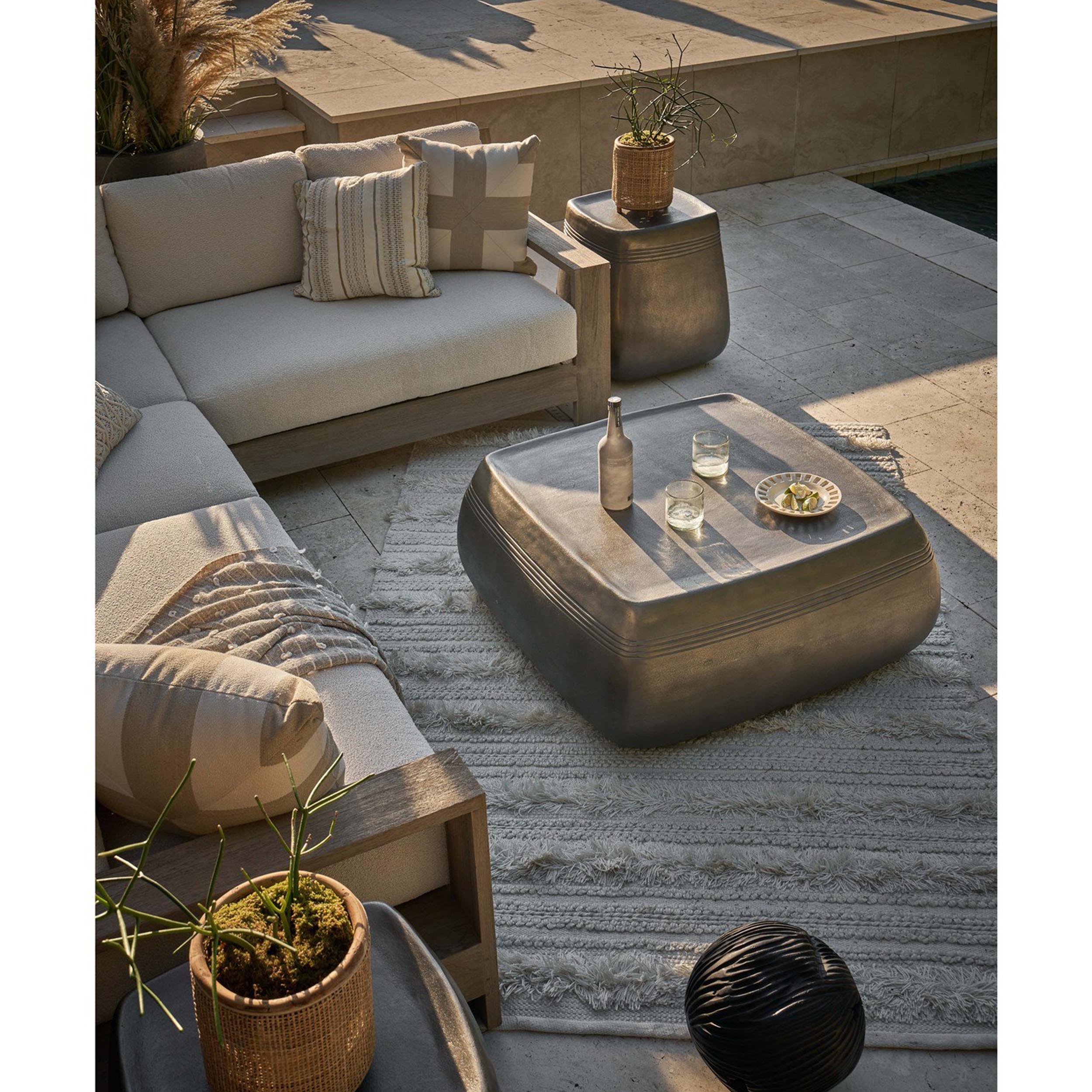Saratoga Cocktail Table, Light Graphite - Image 3