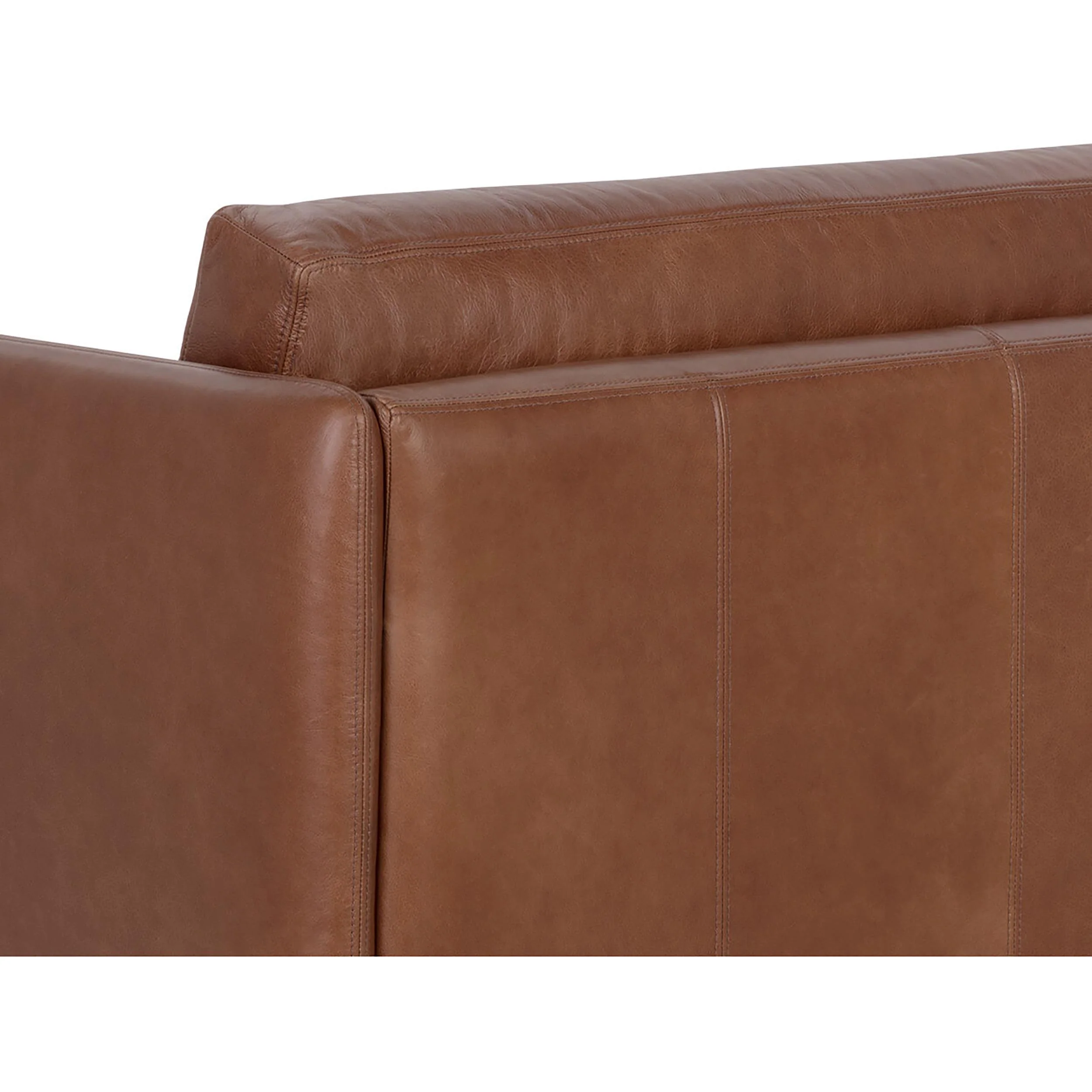 Saul Leather Sofa, Shalimar Tobacco - Image 5