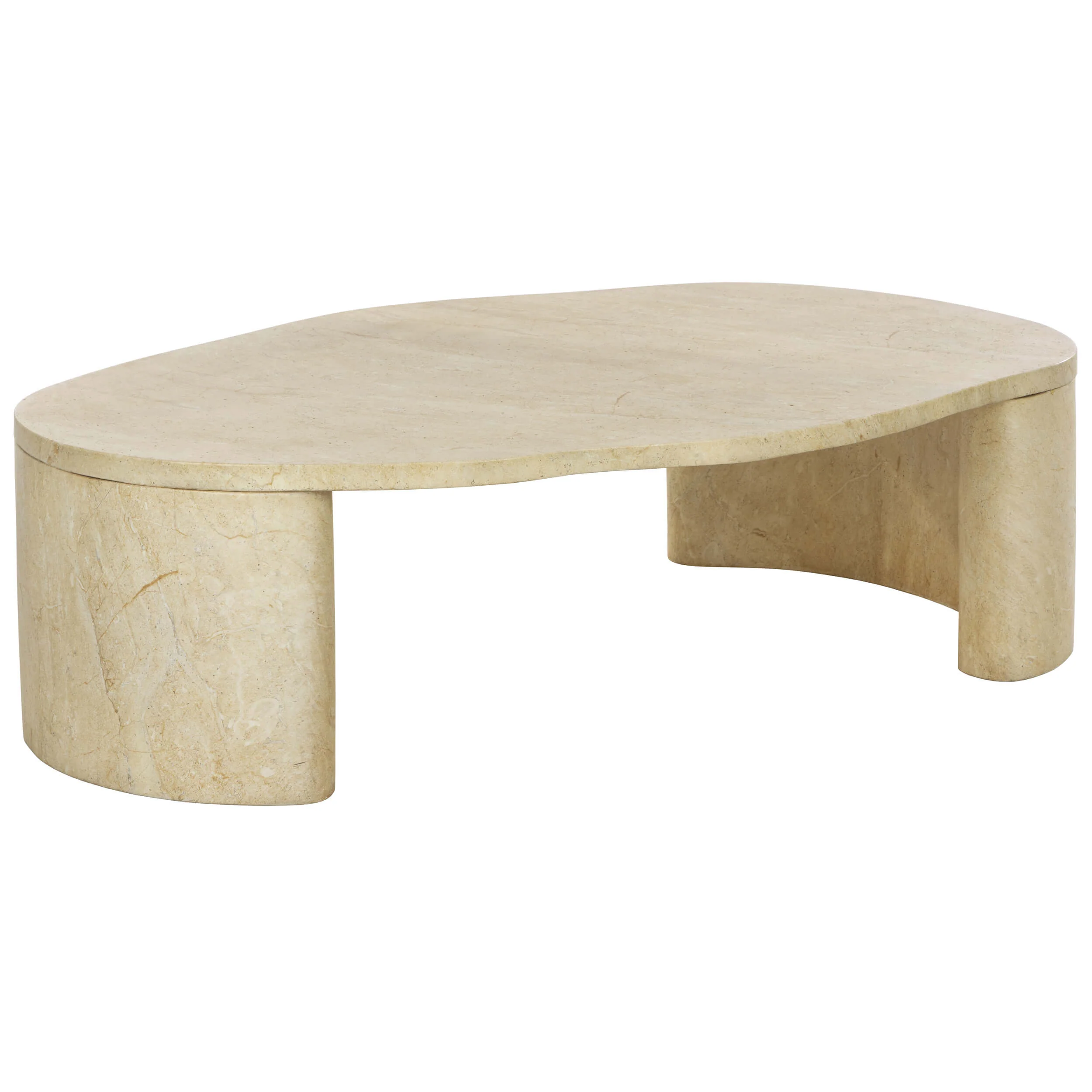 Savinah Coffee Table, Travertine Look
