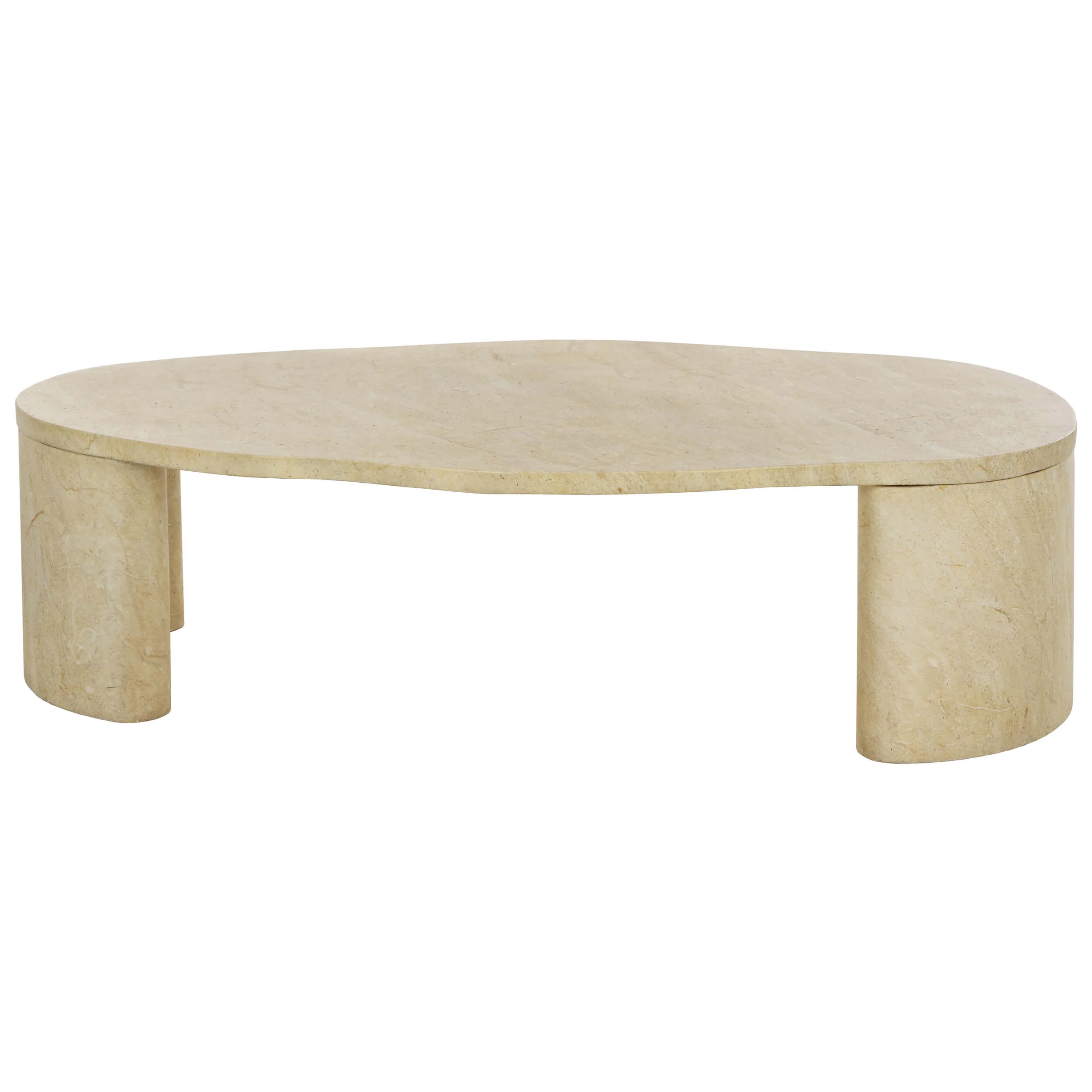 Savinah Coffee Table, Travertine Look - Image 2