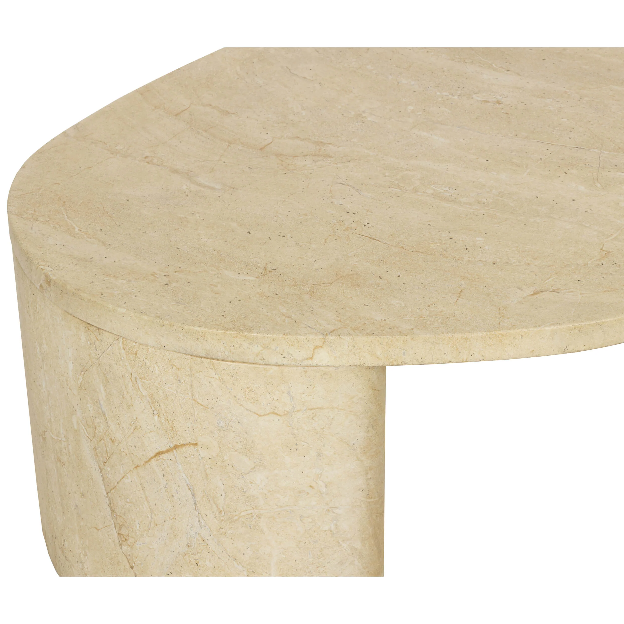 Savinah Coffee Table, Travertine Look - Image 4