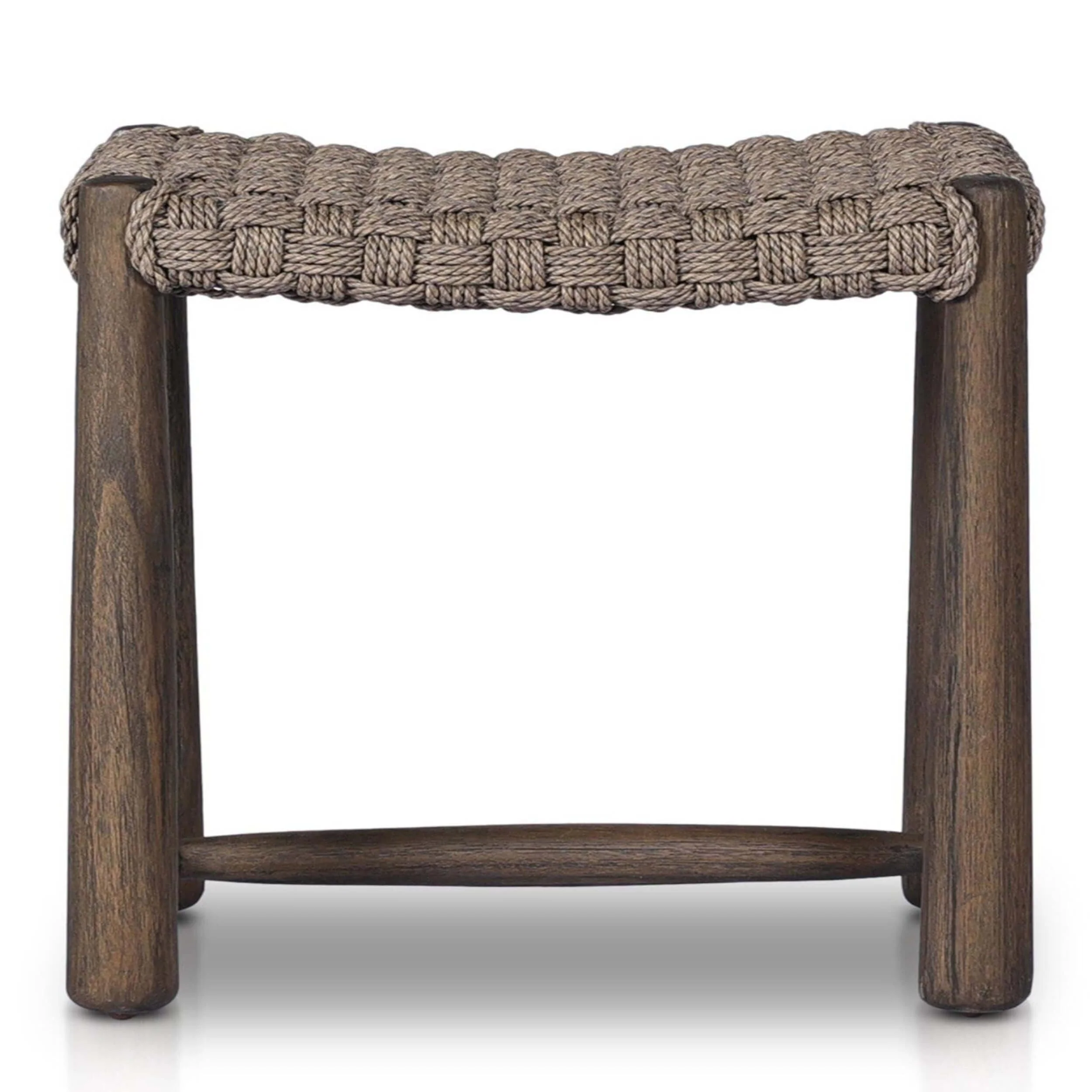 Savio Outdoor Accent Stool, Dark Textured by Amber Lewis x Four Hands - Image 2