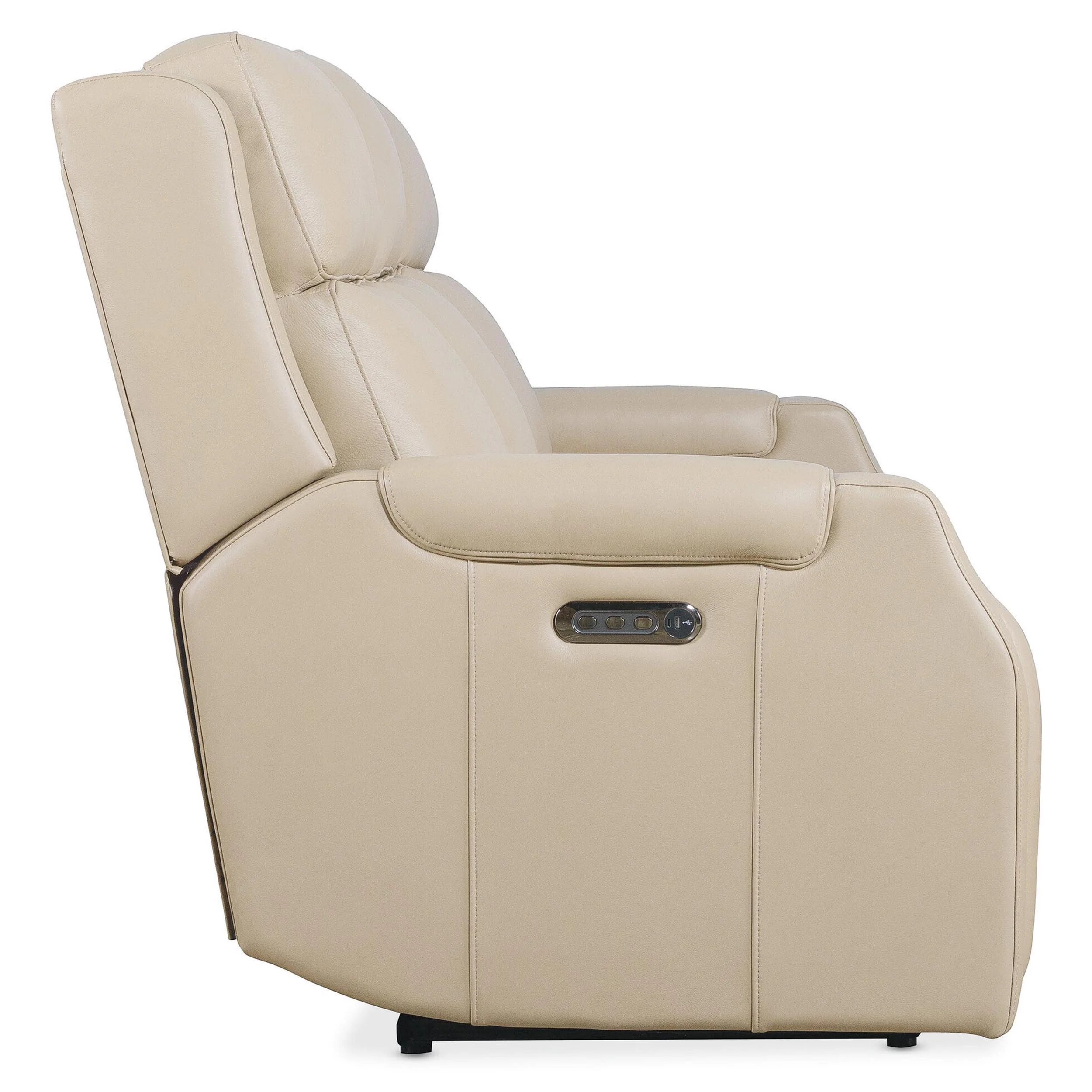 Nelson Leather Power Sofa, Salvo Beige - Image 3