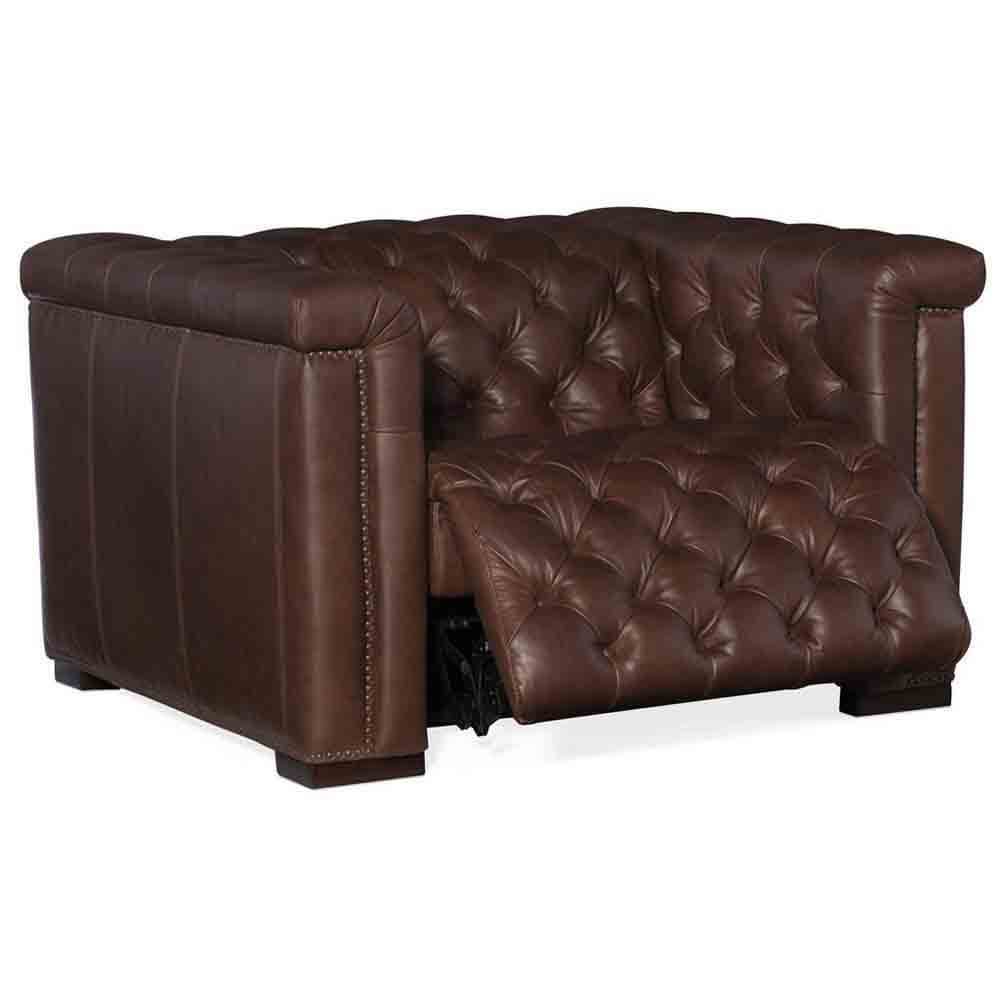 Savion Leather Grandier Power Recliner, Saddlebag Lodge - Image 2