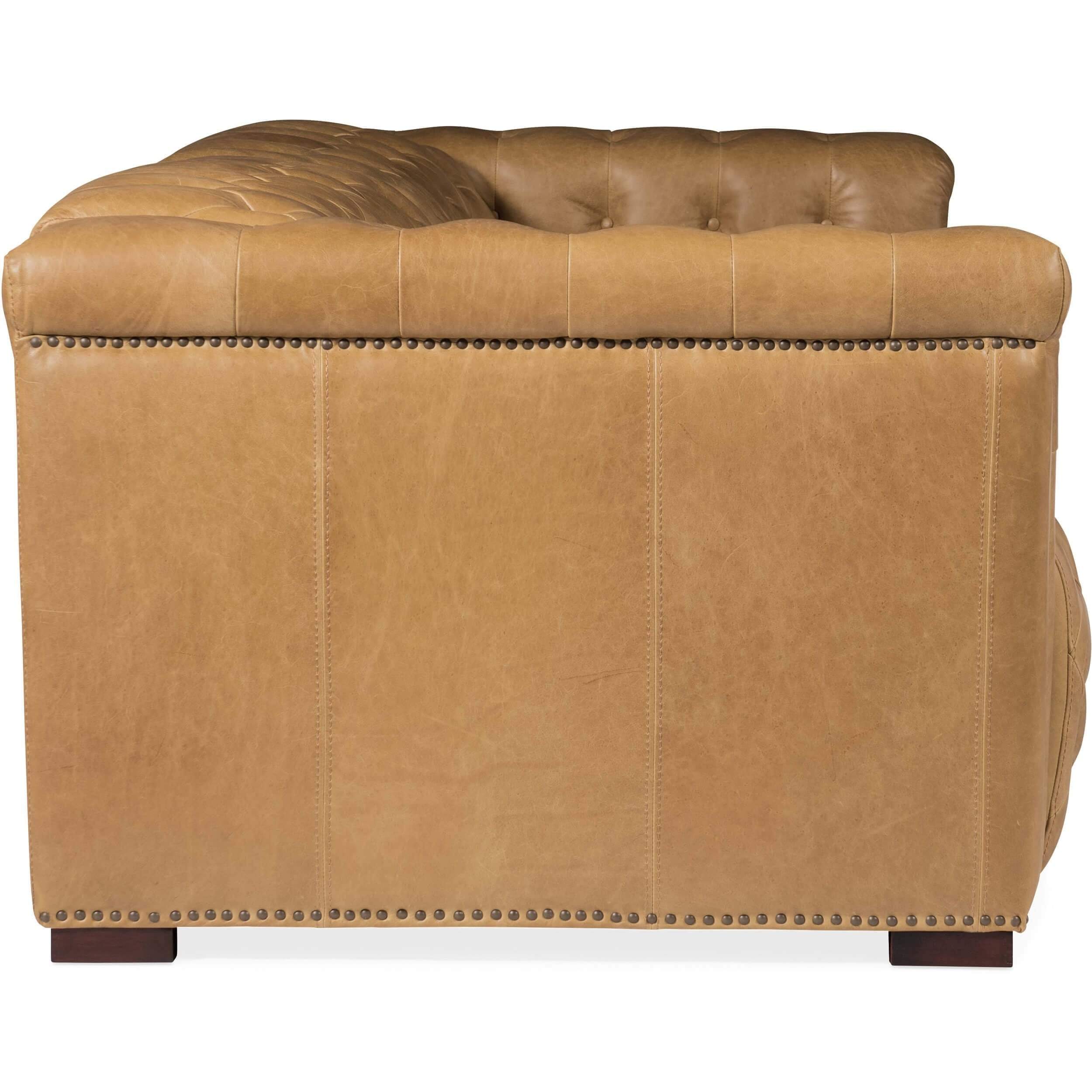 Savion Power Motion Leather Sofa, Saddlebag Coin - Image 3