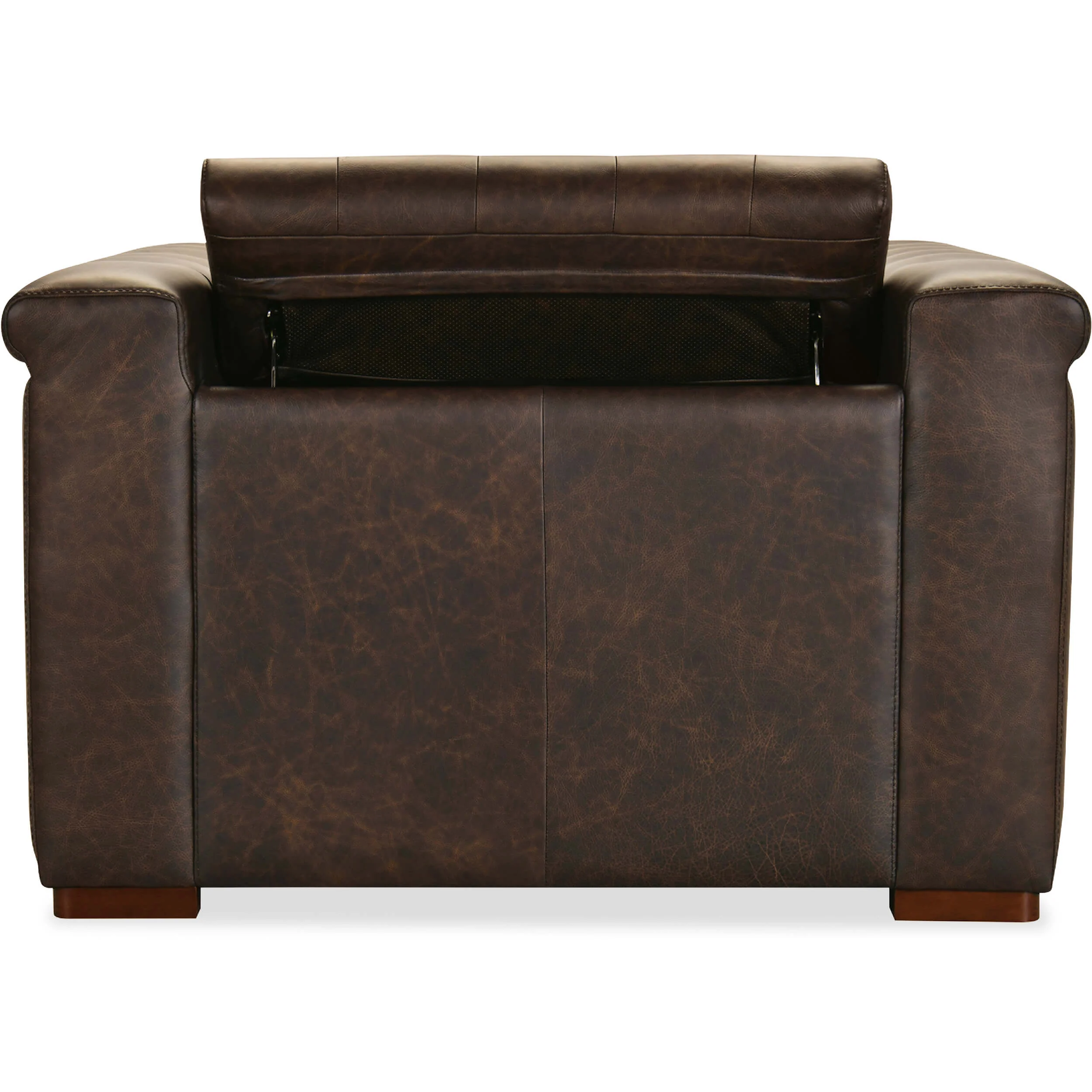 Savion Power Motion Leather Chair, West Saddlewood - Image 8
